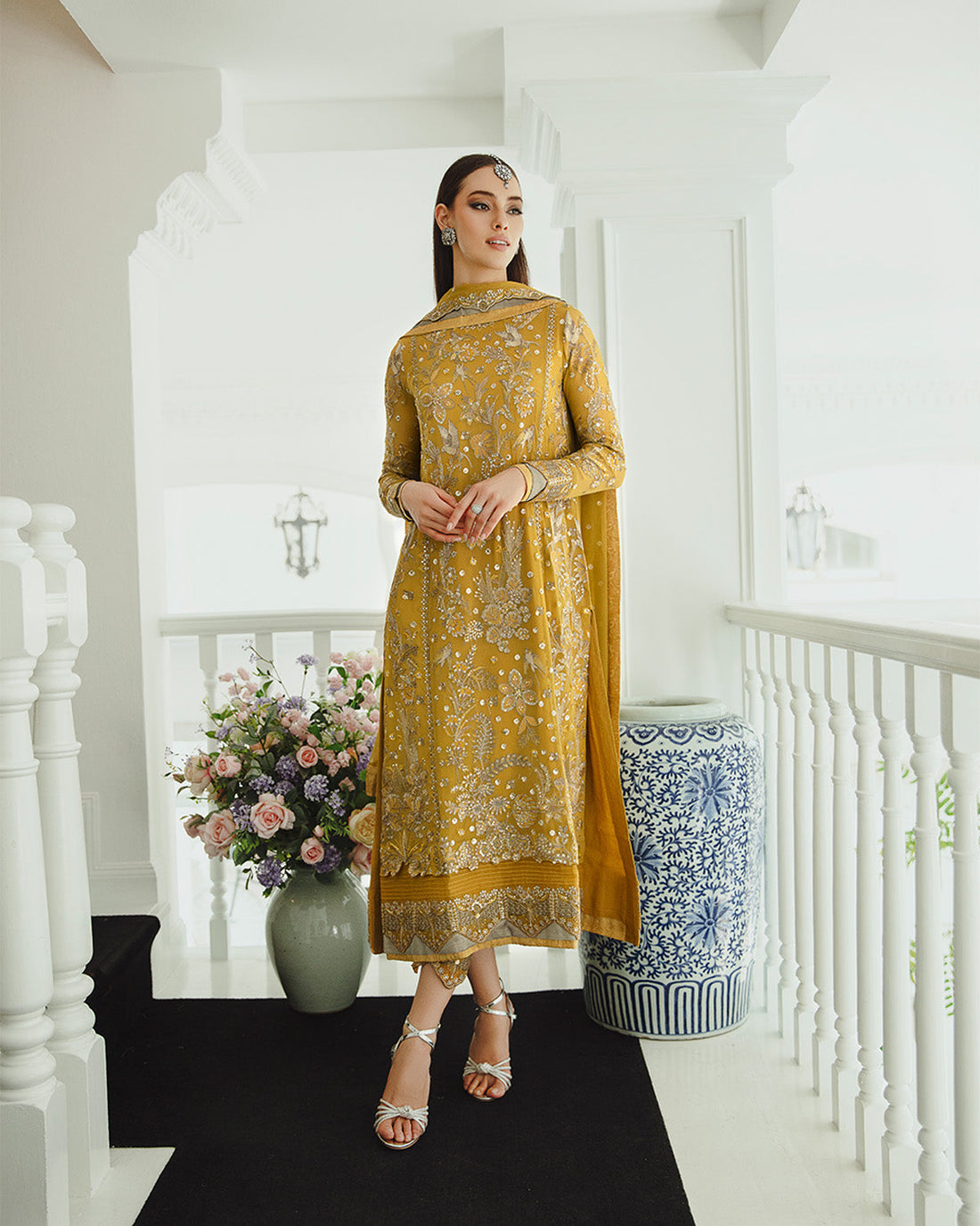 Maryum n Maria | Freesia Ariya Formals | SW23-510 - Ocher - Laleh - House Of Hania