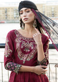 Meem | Luxury Eid Lawn 24 | MD-11 MAROON - House Of Hania