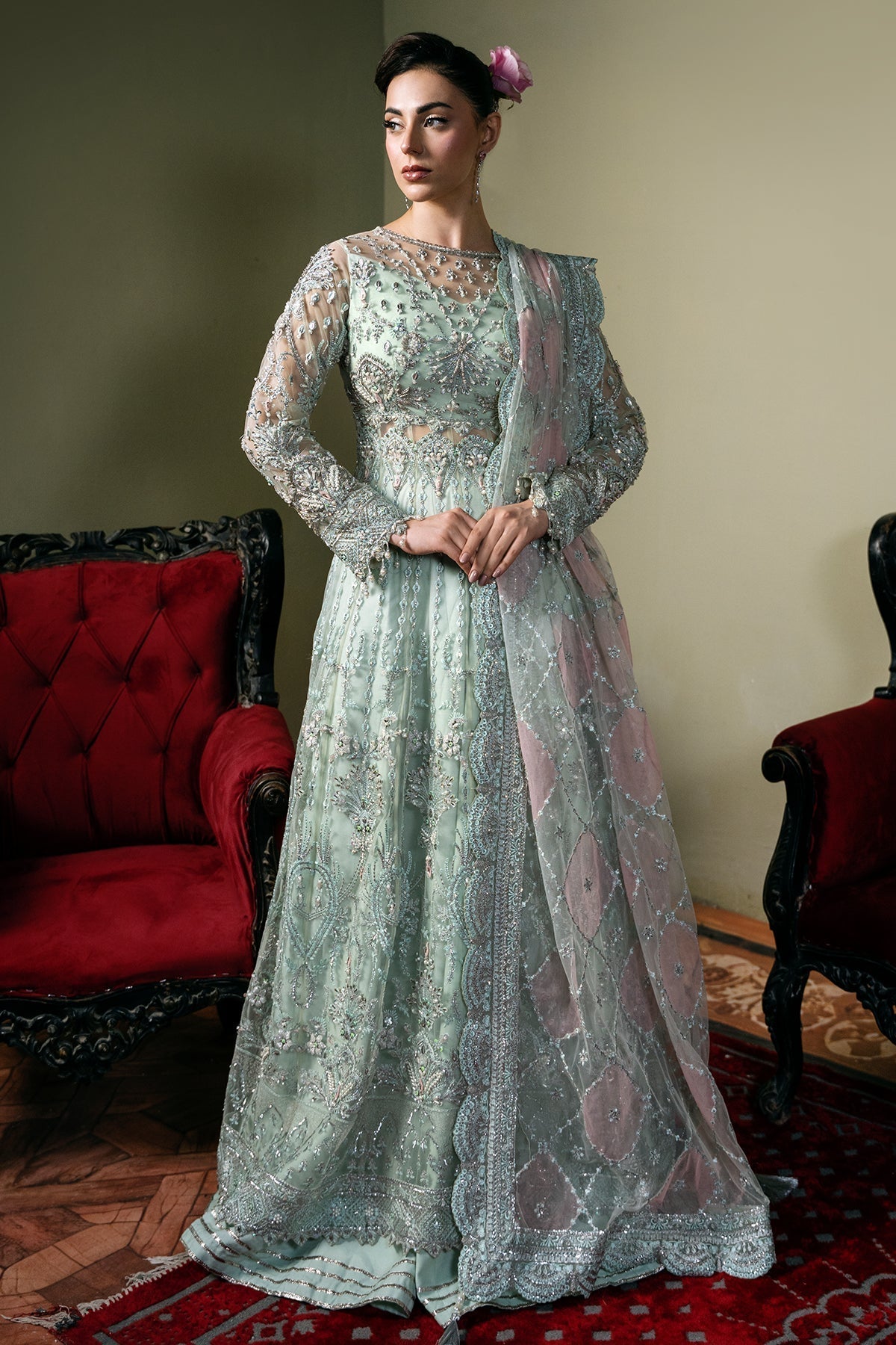 Mina Kashif | Kahani Formals | Zarpash - House Of Hania