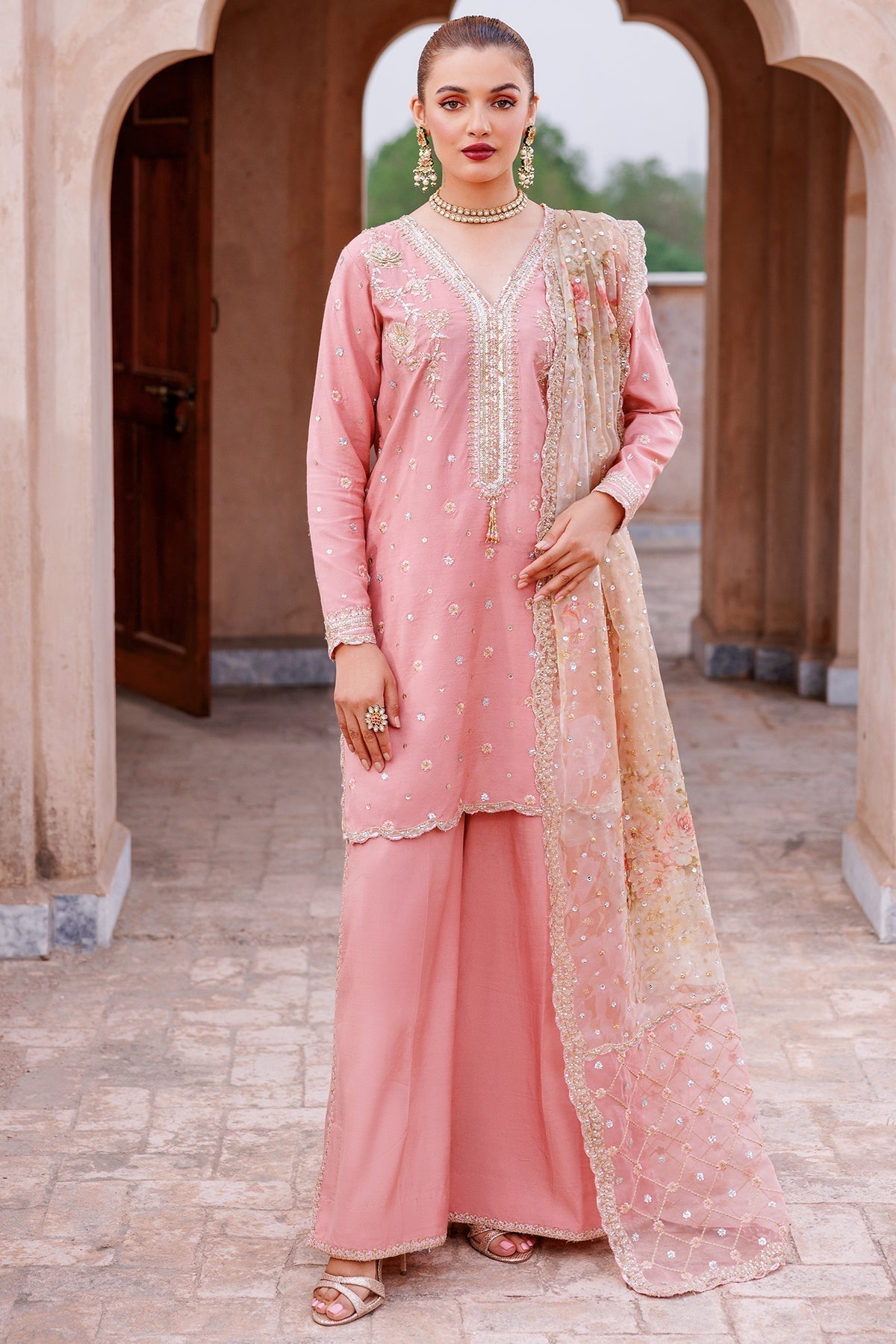 Mina Kashif | Shahbano Luxury Pret 24 | Amber - House Of Hania