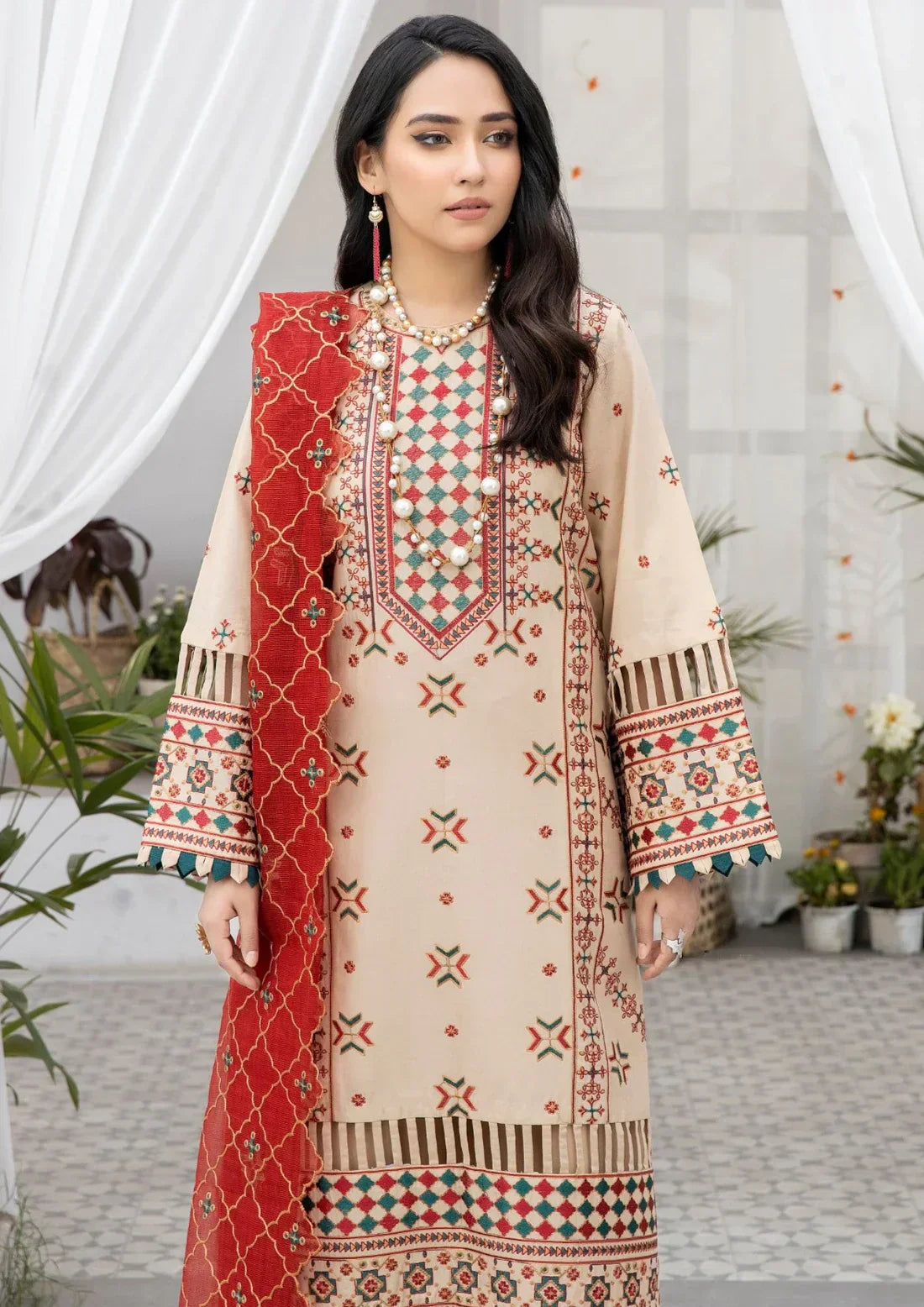 Mohagni | Muntazir Luxury Lawn 24 | AM-15 - House Of Hania