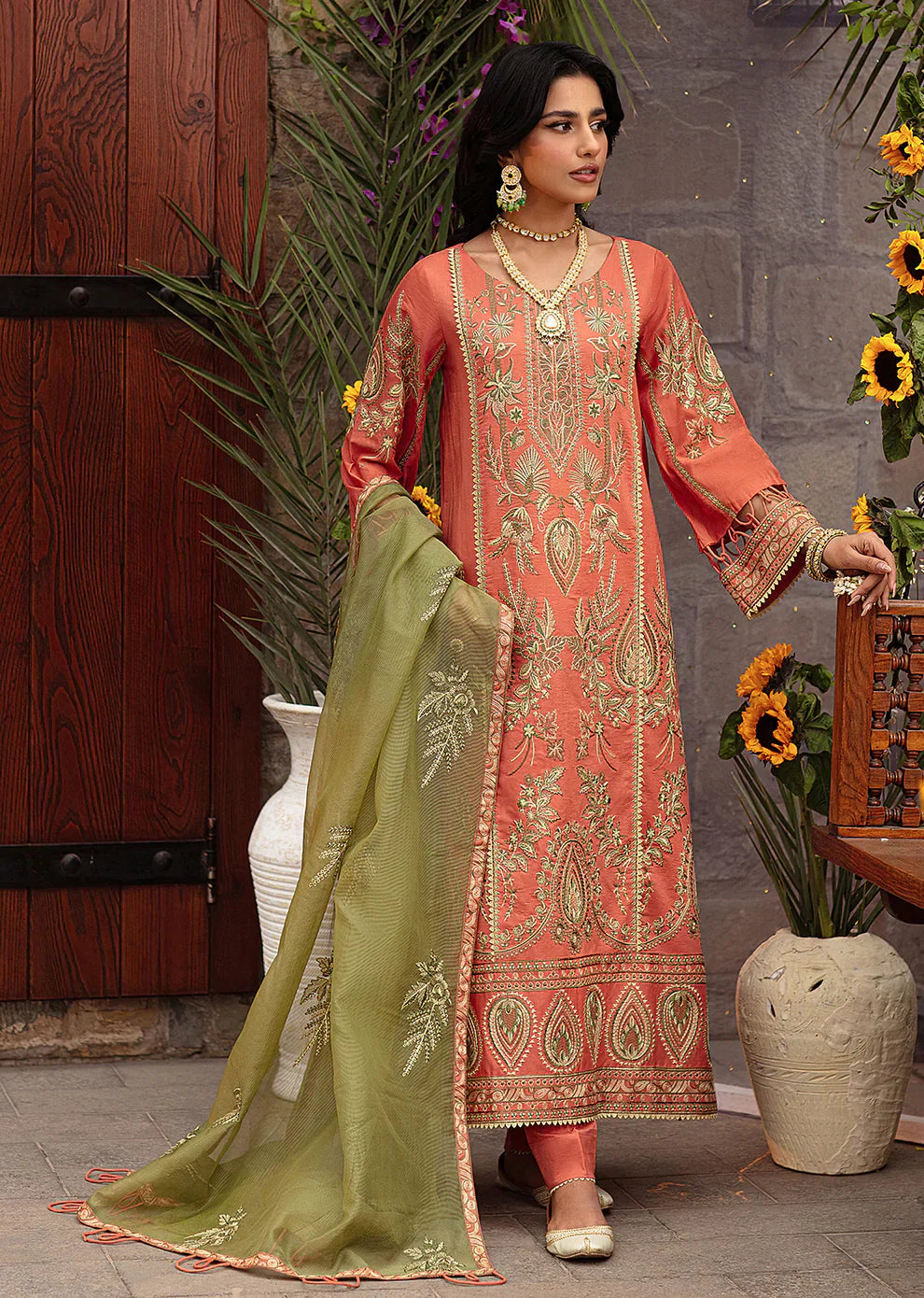 Mohagni | Muntazir Luxury Lawn 24 | CM-09 - House Of Hania