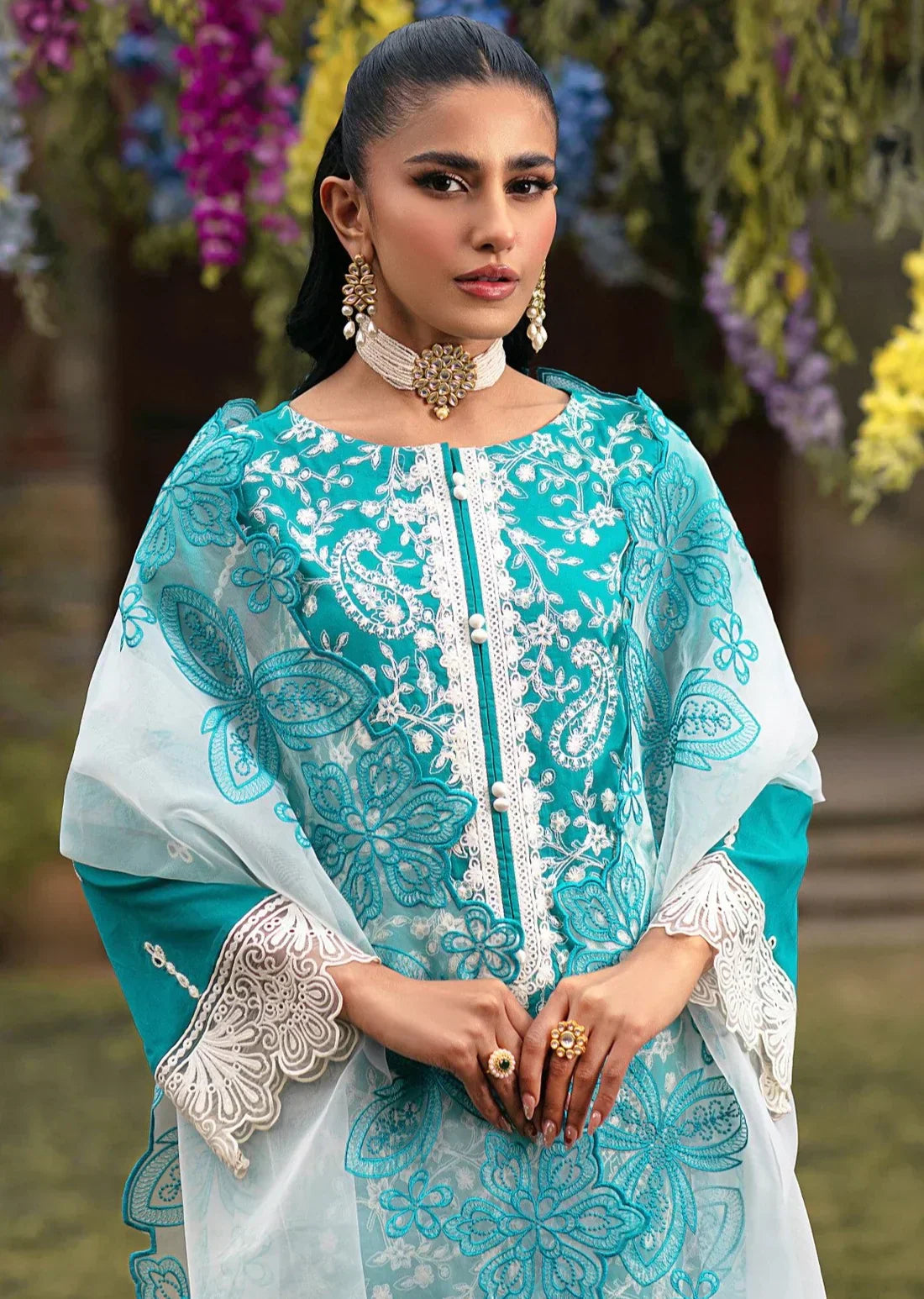 Mohagni | Muntazir Luxury Lawn 24 | MGZ-10 - House Of Hania