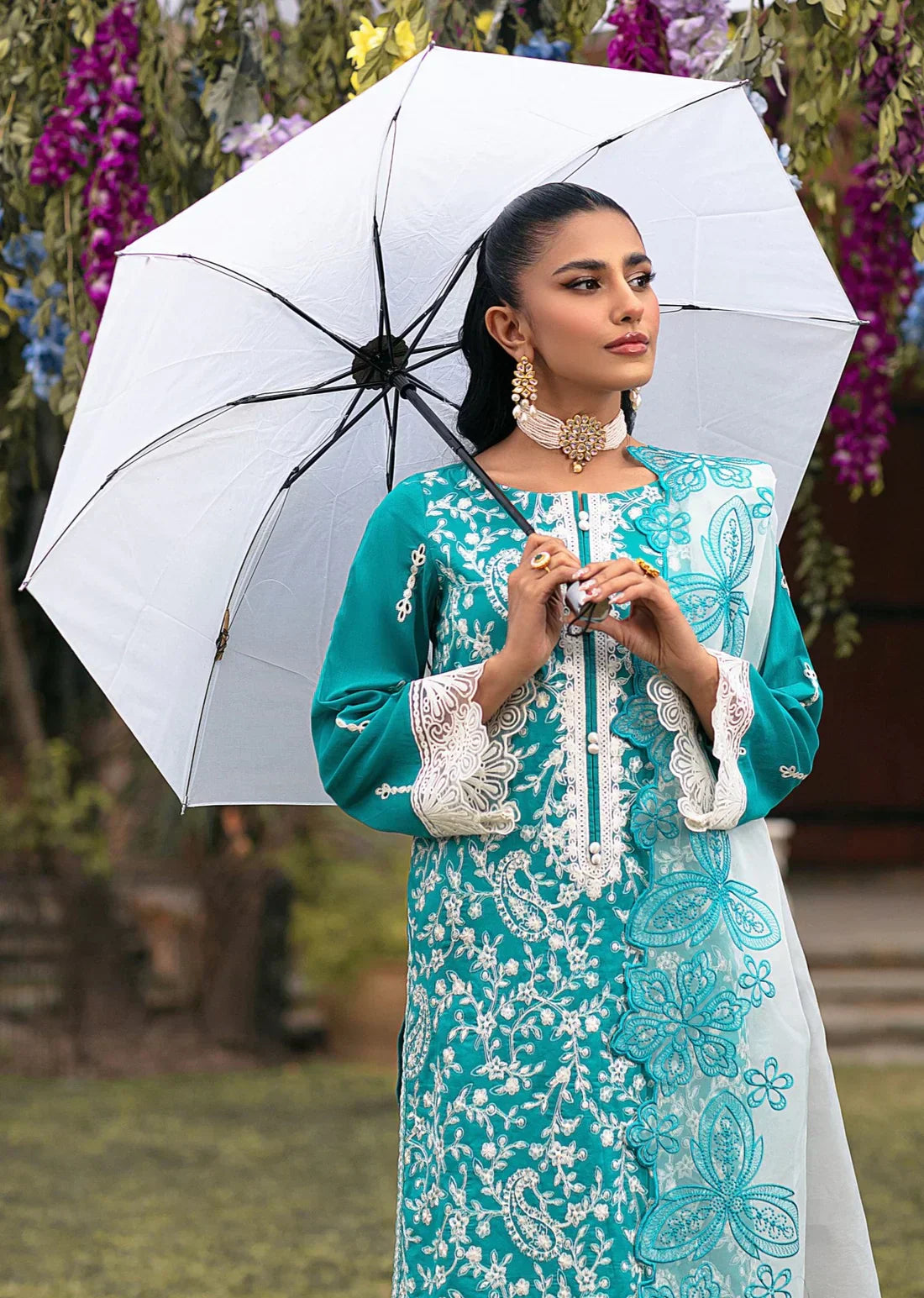 Mohagni | Muntazir Luxury Lawn 24 | MGZ-10 - House Of Hania