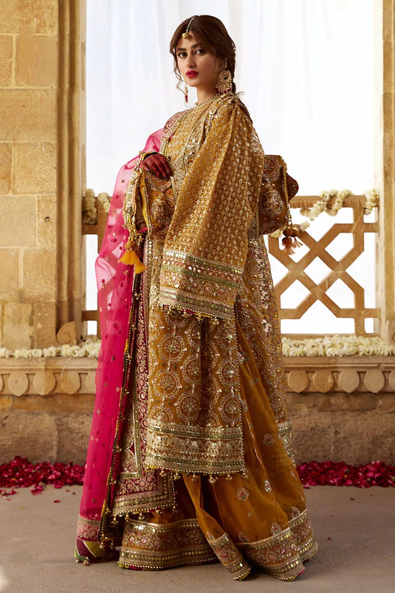 Mohsin Naveed Ranjha – MNR – KESARI – ZWU23-21 – Mustard - House Of Hania