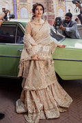 Mohsin Naveed Ranjha – MNR – NOOR JEHAN – ZWU22-12 – Creamy Beige - House Of Hania