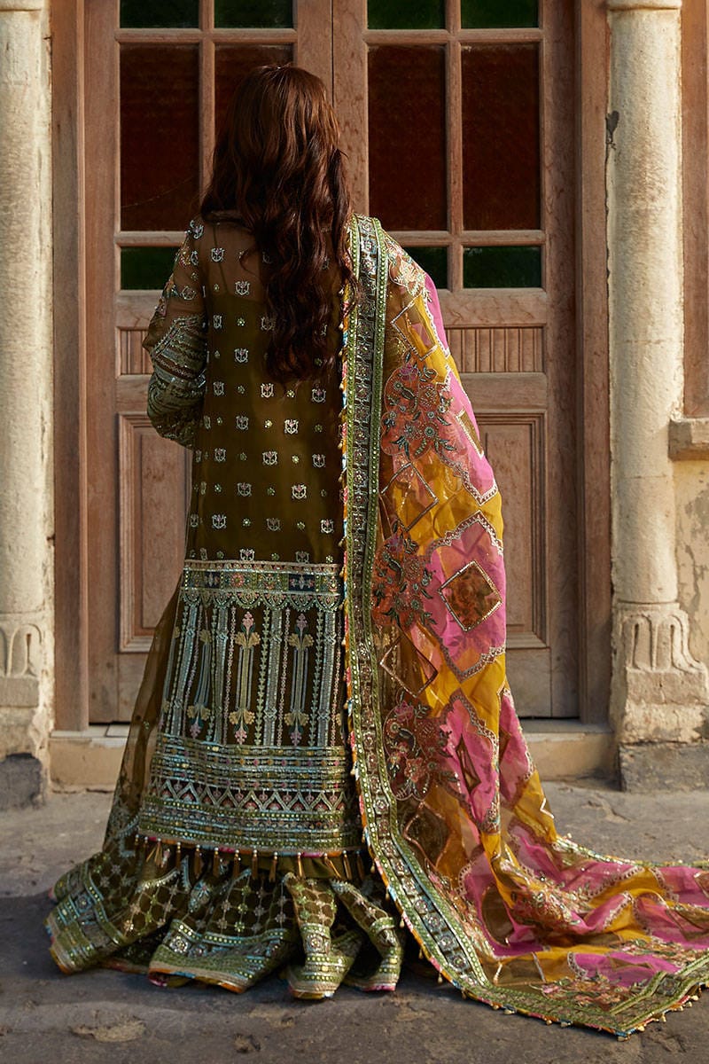 Mohsin Naveed Ranjha – MNR – VIRAAS – ZWU23-18 – Moss Green - House Of Hania