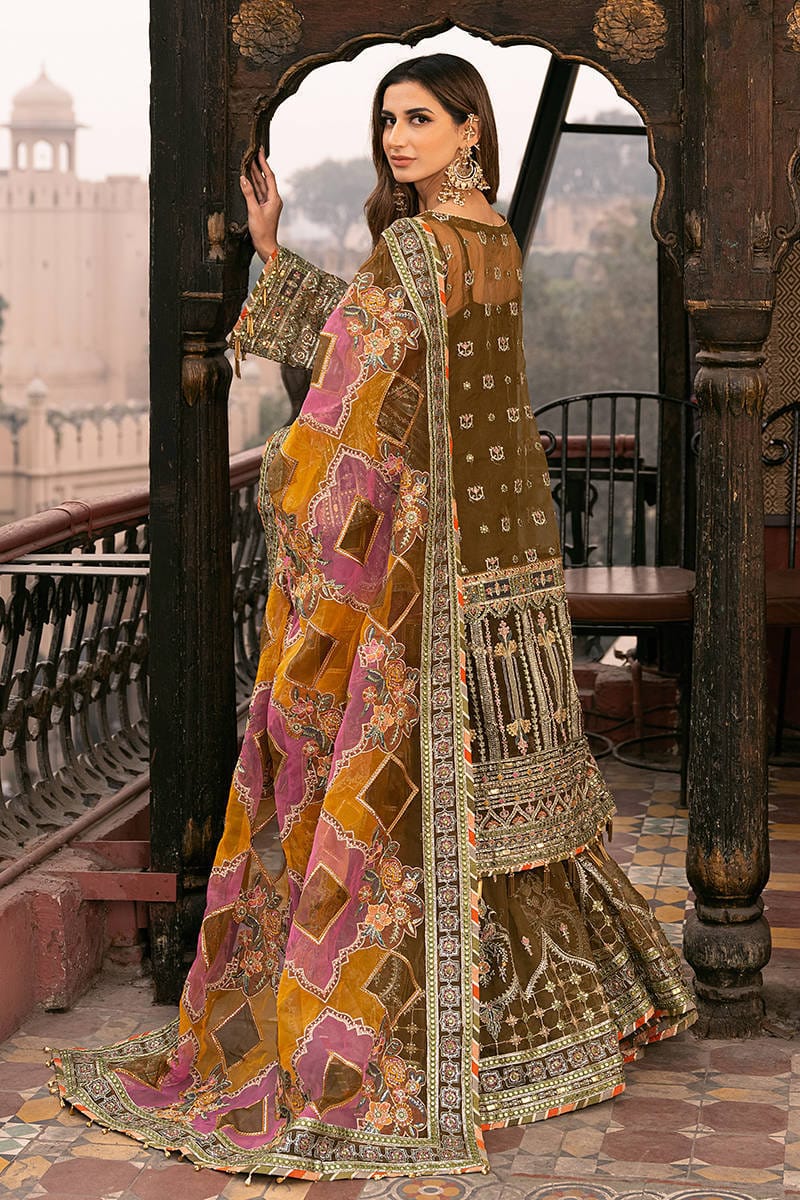 Mohsin Naveed Ranjha – MNR – VIRAAS – ZWU23-18 – Moss Green - House Of Hania