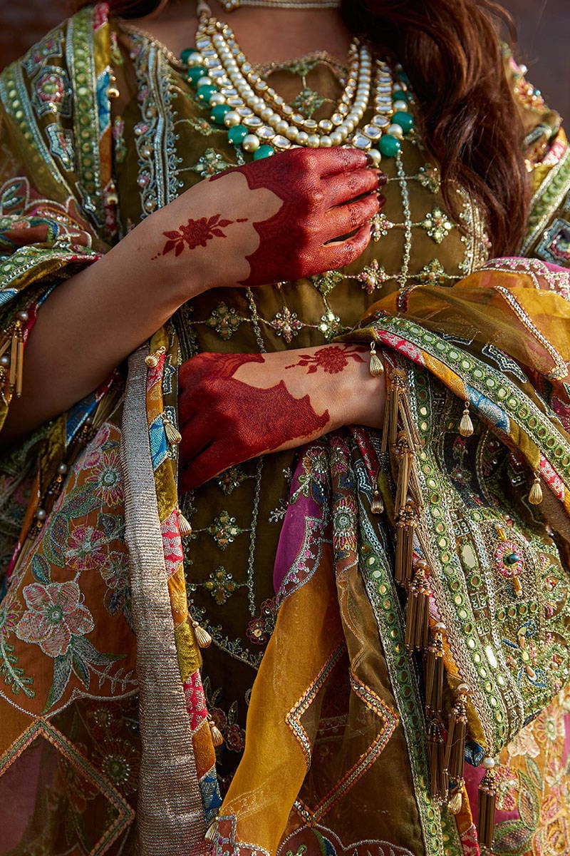 Mohsin Naveed Ranjha – MNR – VIRAAS – ZWU23-18 – Moss Green - House Of Hania