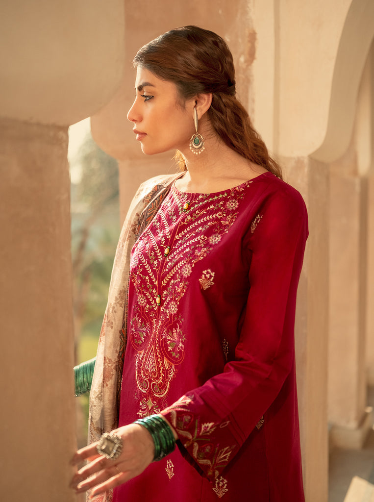 Morbagh | Lawn Collection 24 | RASPBERRY COULIS - House Of Hania