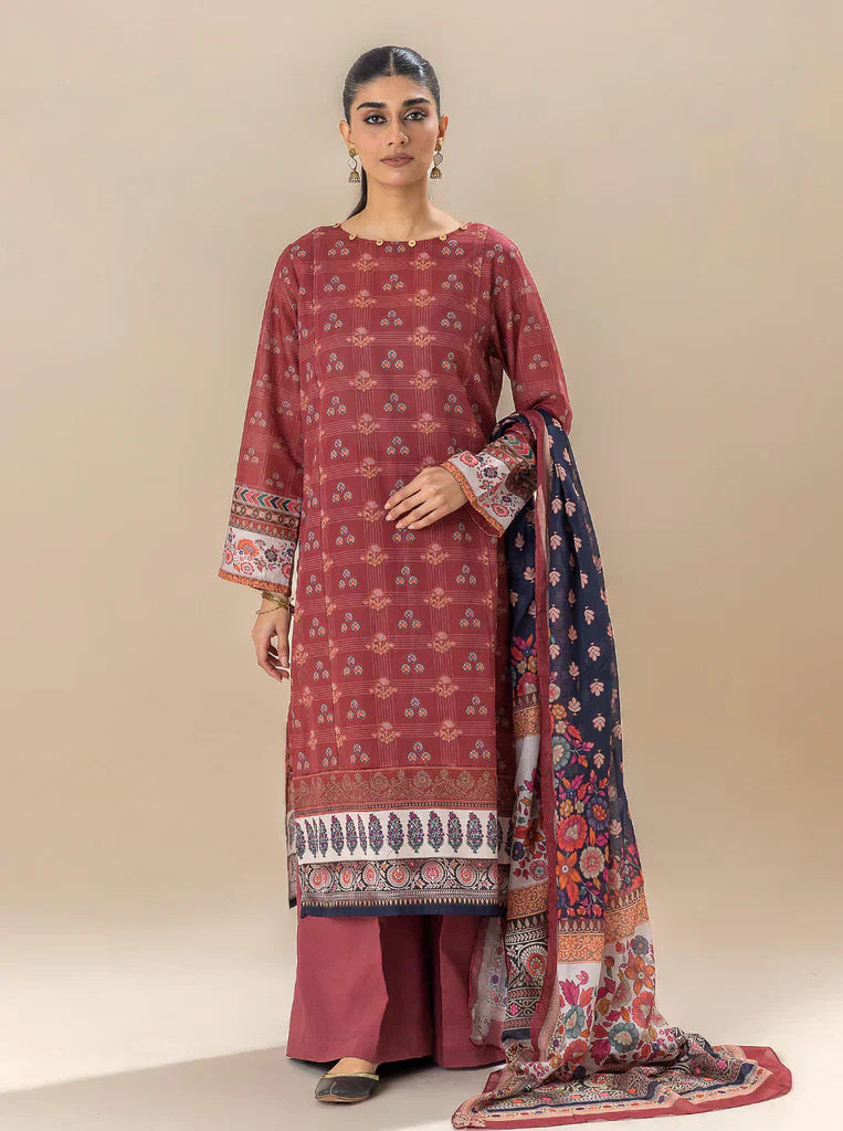 Morbagh | Lawn Collection 24 | ROYALTY RED - House Of Hania