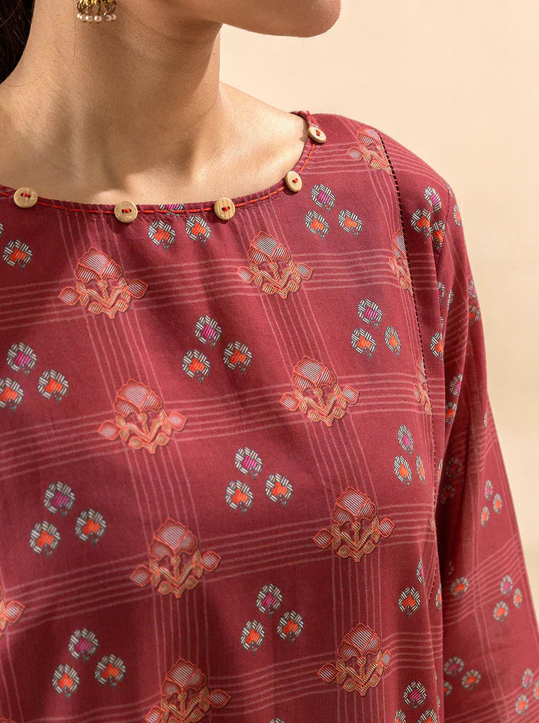 Morbagh | Lawn Collection 24 | ROYALTY RED - House Of Hania