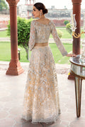 Motifz-2782-OFF-WHITE EMBROIDERED SILK NET FABRIC - House Of Hania
