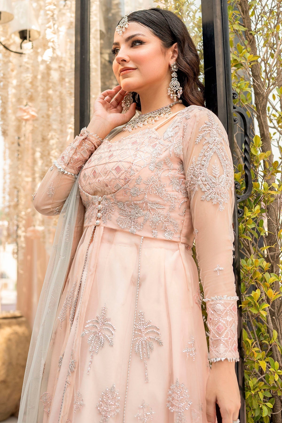 Motifz-4111-SAANVI EMBROIDERED SILK NET - House Of Hania