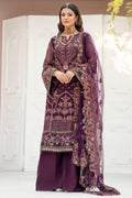 Motifz-4118-CLAUDIA EMBROIDERED BEMBERG CHIFFON - House Of Hania
