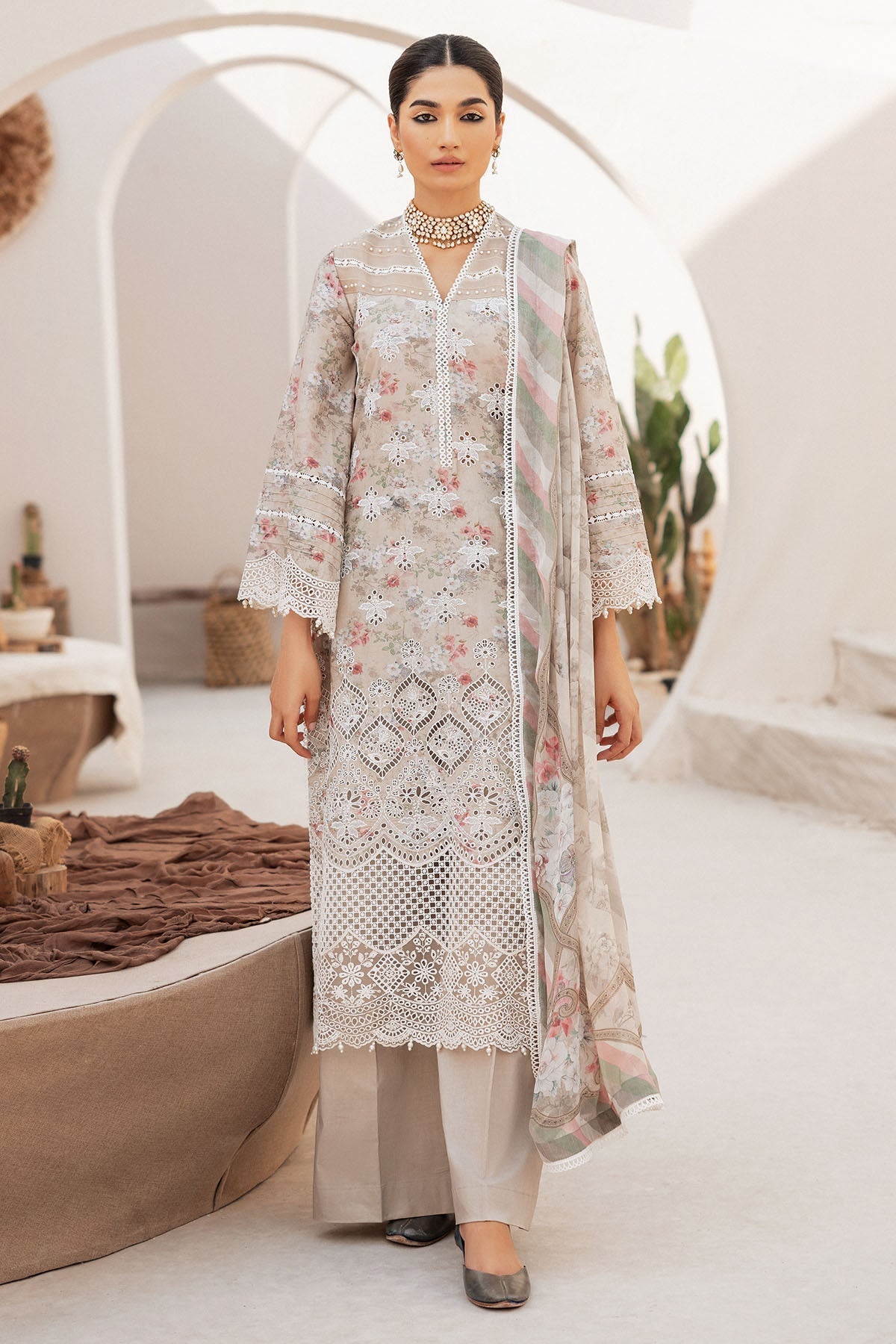 Motifz | Amal Lawn | 4722-MAHROSH - House Of Hania