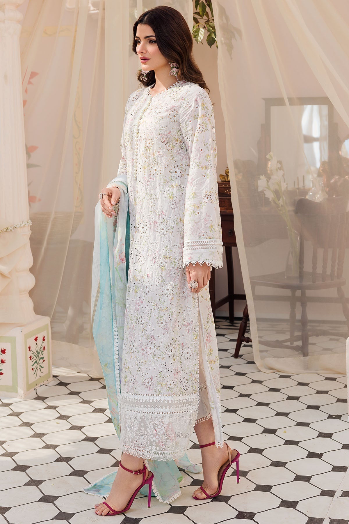 Motifz | Amal Luxury Lawn | 4622 - House Of Hania