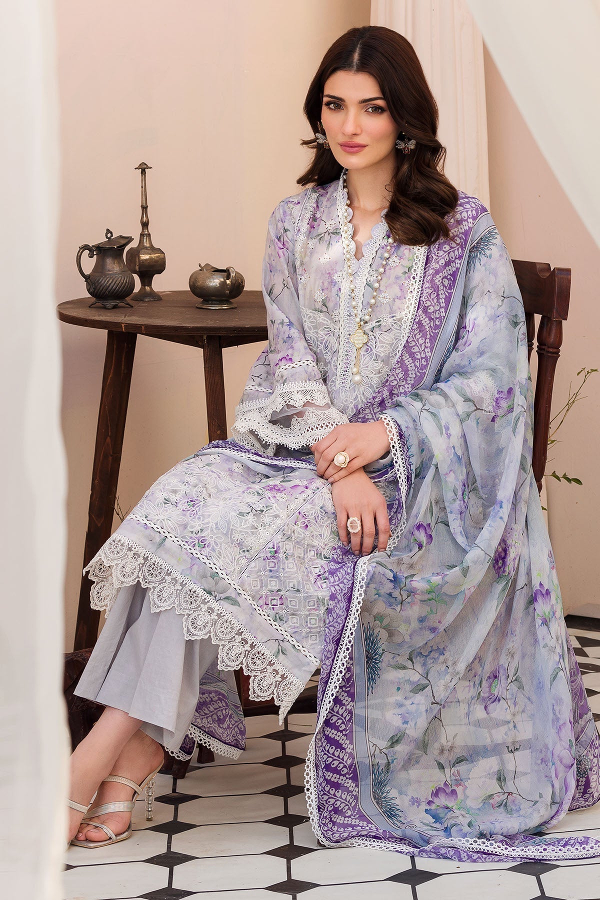 Motifz | Amal Luxury Lawn | 4628 - House Of Hania