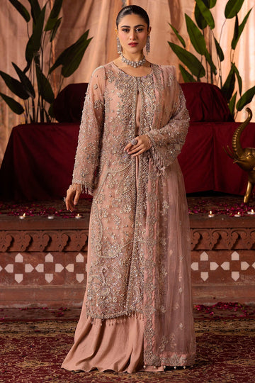 Motifz | Bridal Couture | 0011-REEM EMBROIDERED SILK NET STITCHED - House Of Hania