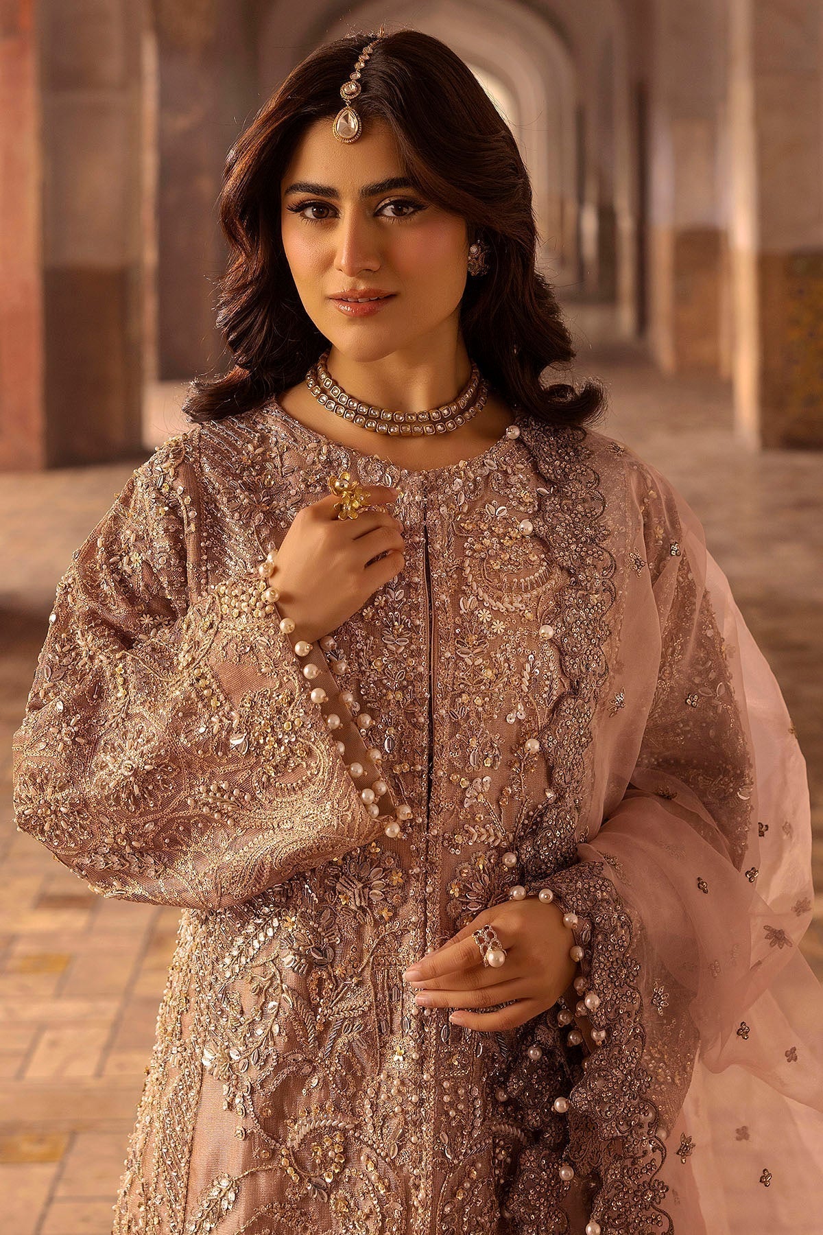 Motifz | Bridal Couture | 0012-MAYASA EMBROIDERED MESSORI STITCHED - House Of Hania