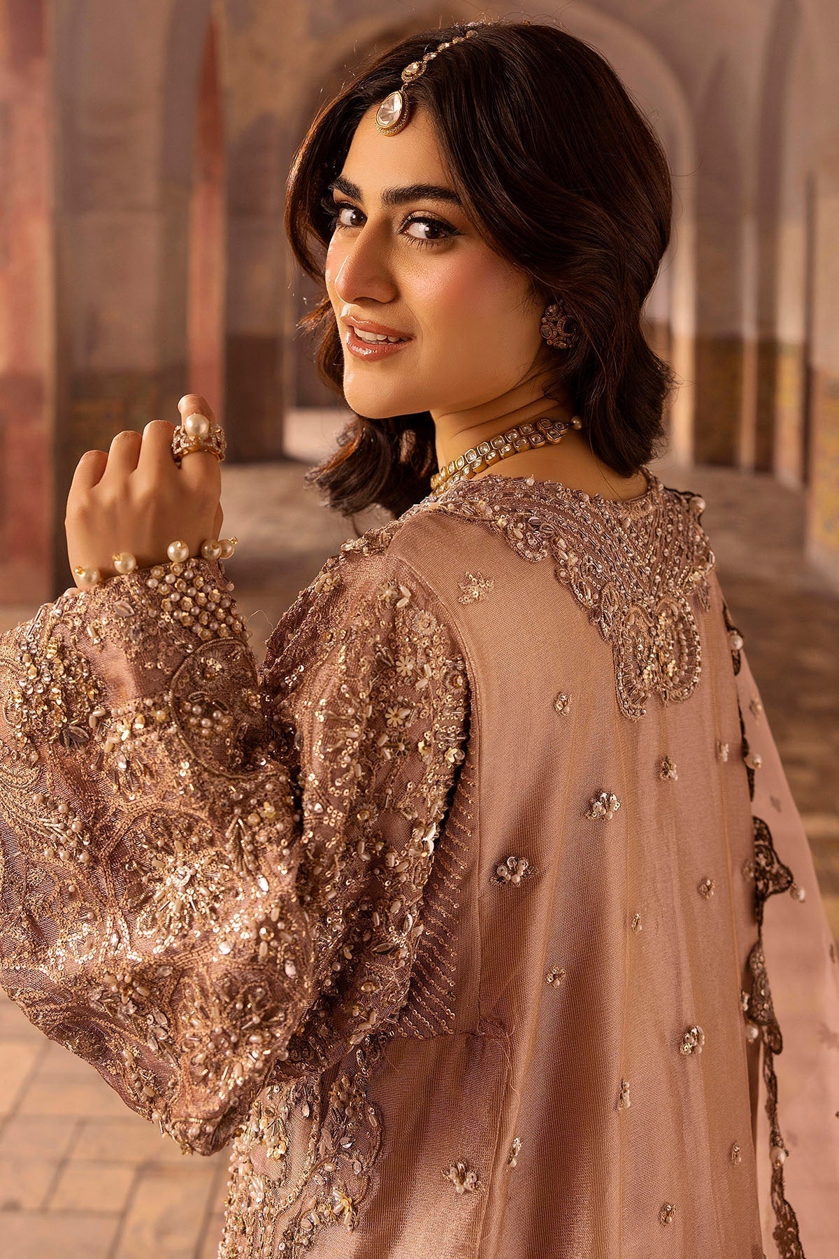 Motifz | Bridal Couture | 0012-MAYASA EMBROIDERED MESSORI STITCHED - House Of Hania
