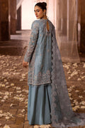 Motifz | Bridal Couture | 0014-FIROZEH EMBROIDERED ORGANZA STITCHED - House Of Hania