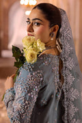 Motifz | Bridal Couture | 0014-FIROZEH EMBROIDERED ORGANZA STITCHED - House Of Hania