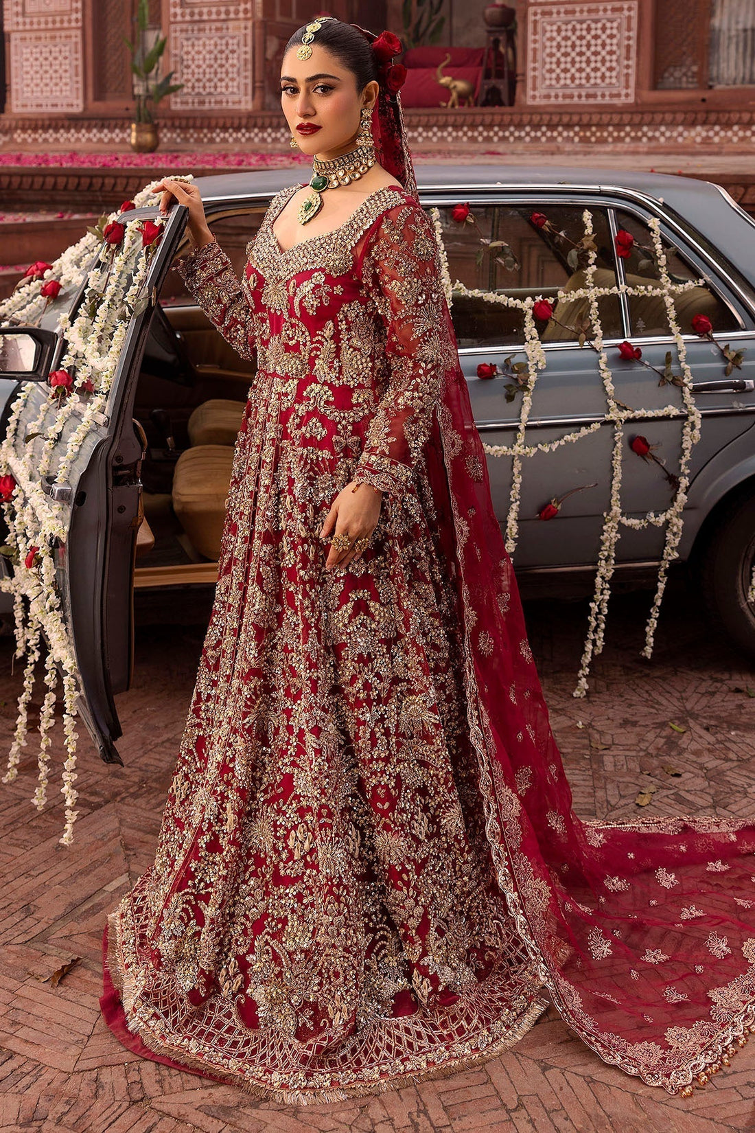Motifz | Bridal Couture | 0019-SHANARA EMBROIDERED ORGANZA STITCHED - House Of Hania