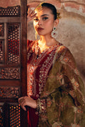 Motifz | EMBROIDERED CRINKLE CHIFFON | 4817-TABEER - House Of Hania