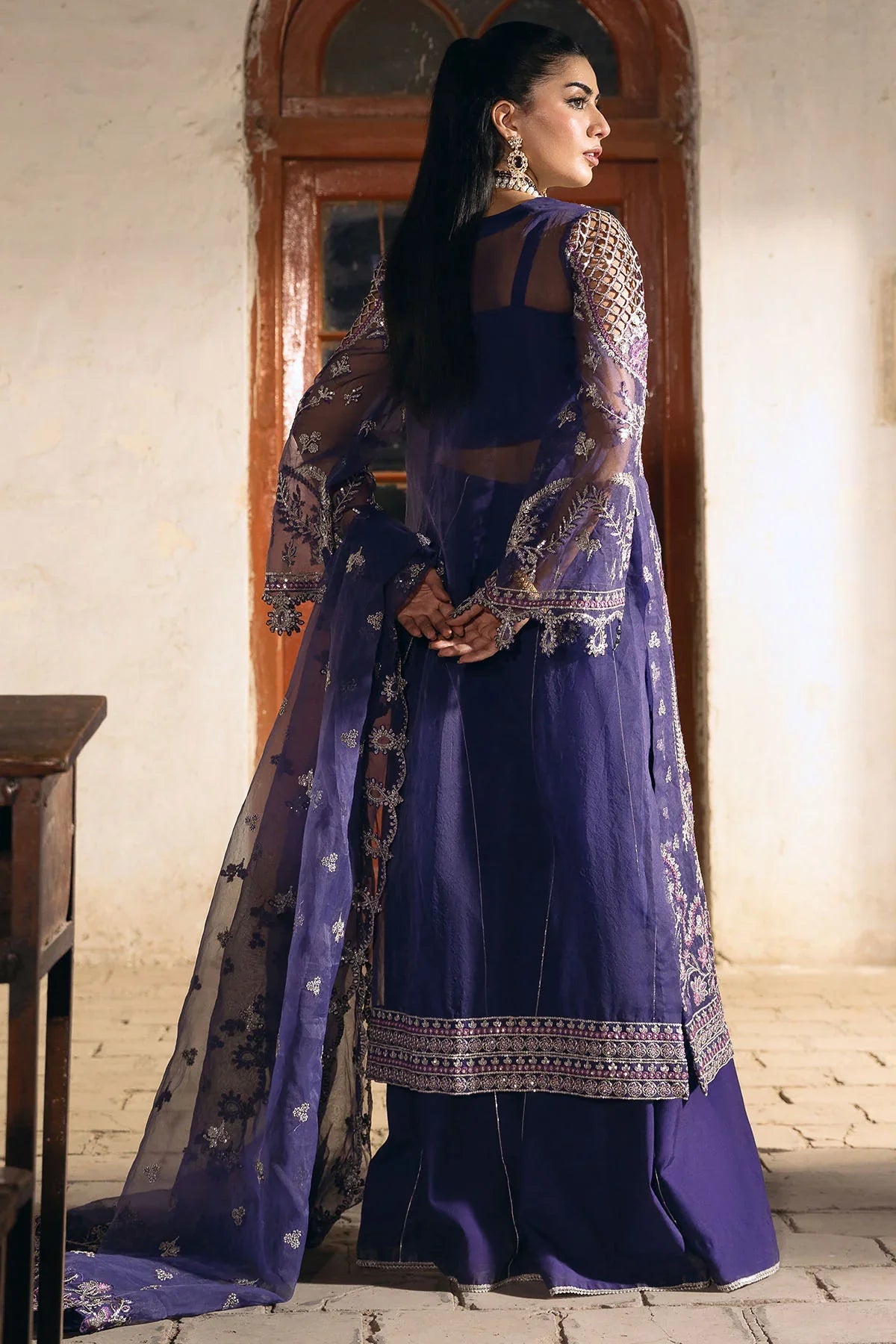 Motifz | EMBROIDERED ORGANZA | 4811-DAISHA - House Of Hania