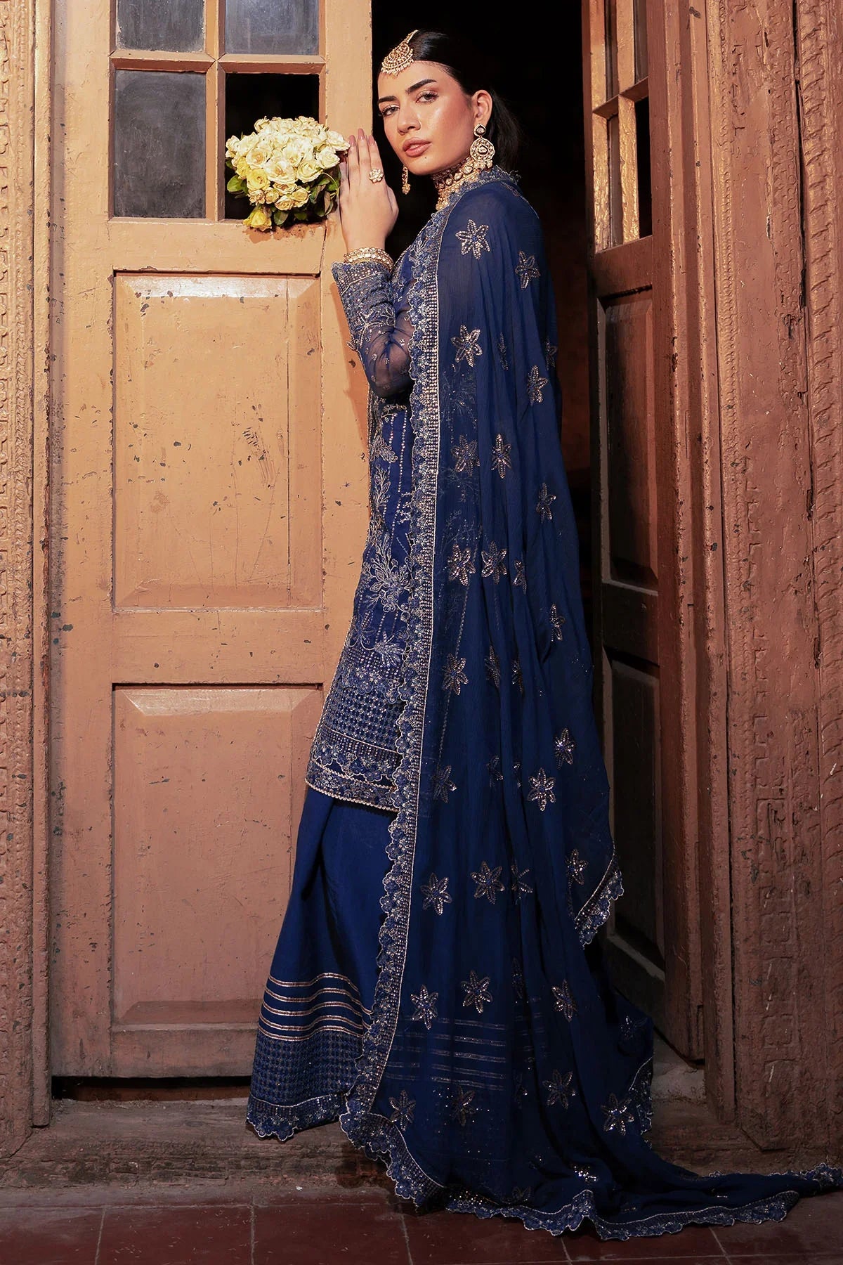 Motifz | EMBROIDERED ORGANZA | 4813-JASMIN - House Of Hania