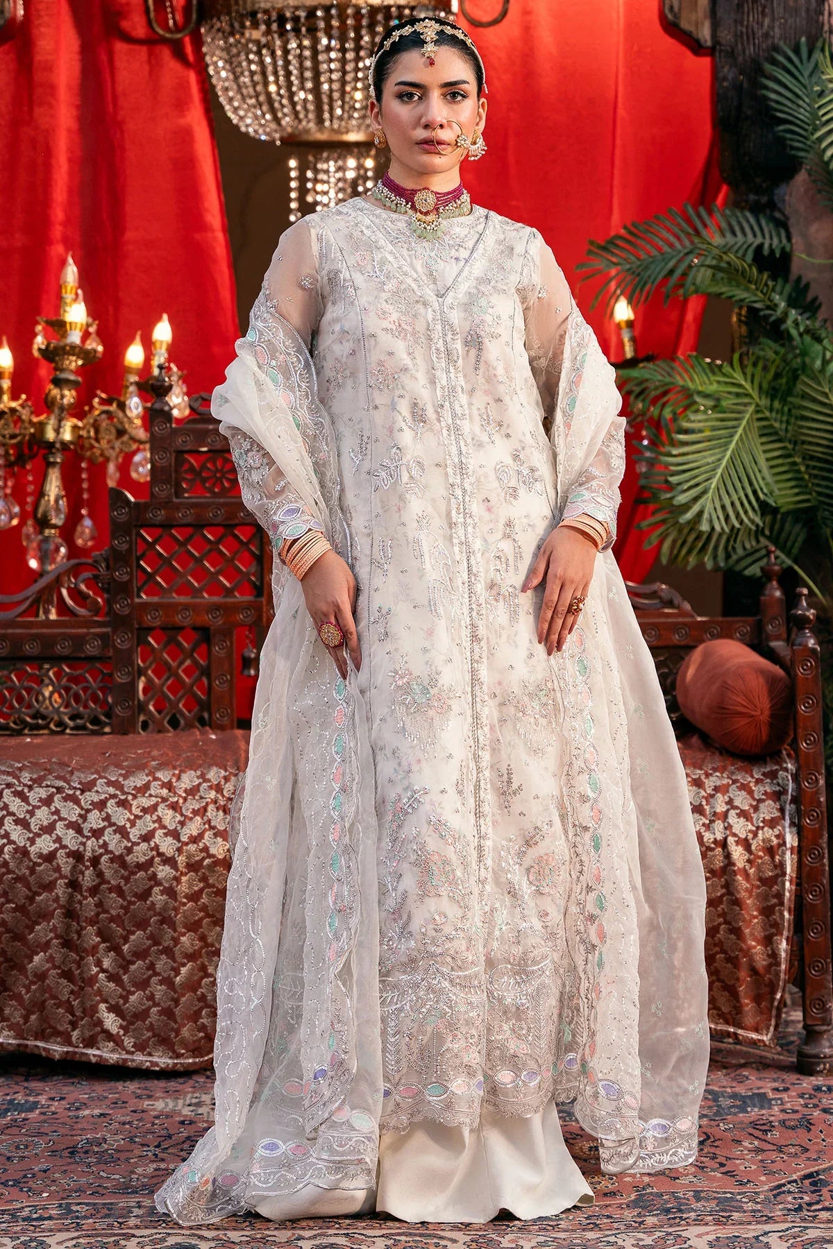 Motifz | EMBROIDERED ORGANZA | 4829-GULNAAR - House Of Hania
