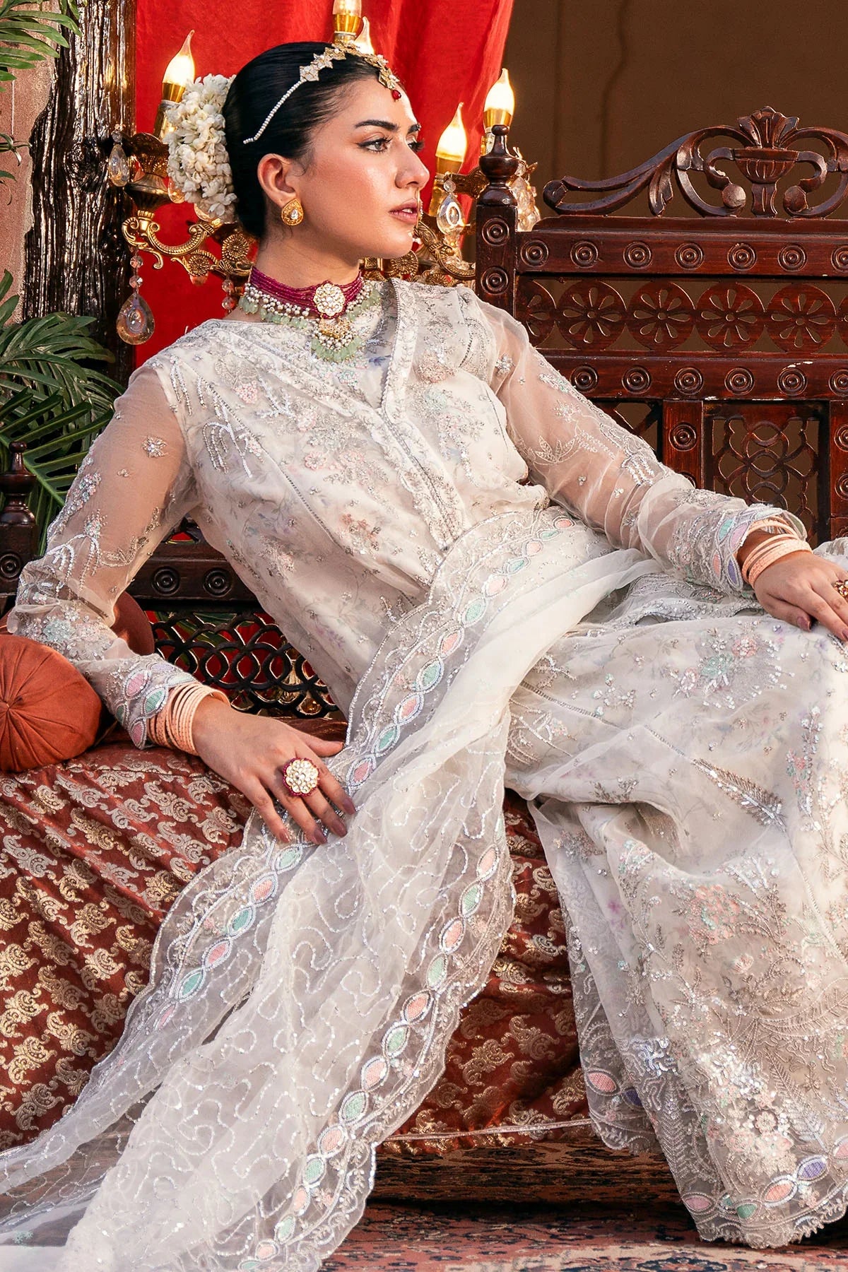 Motifz | EMBROIDERED ORGANZA | 4829-GULNAAR - House Of Hania