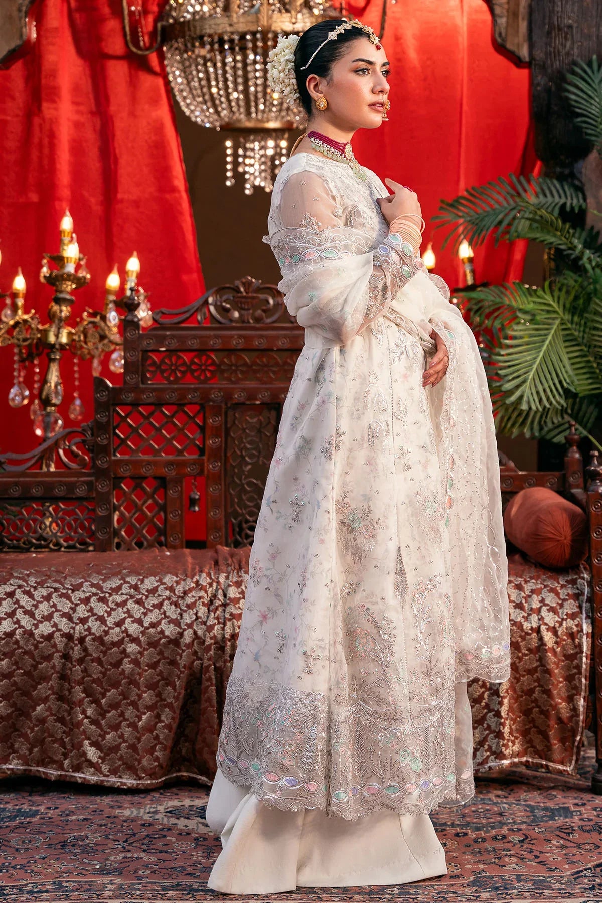 Motifz | EMBROIDERED ORGANZA | 4829-GULNAAR - House Of Hania