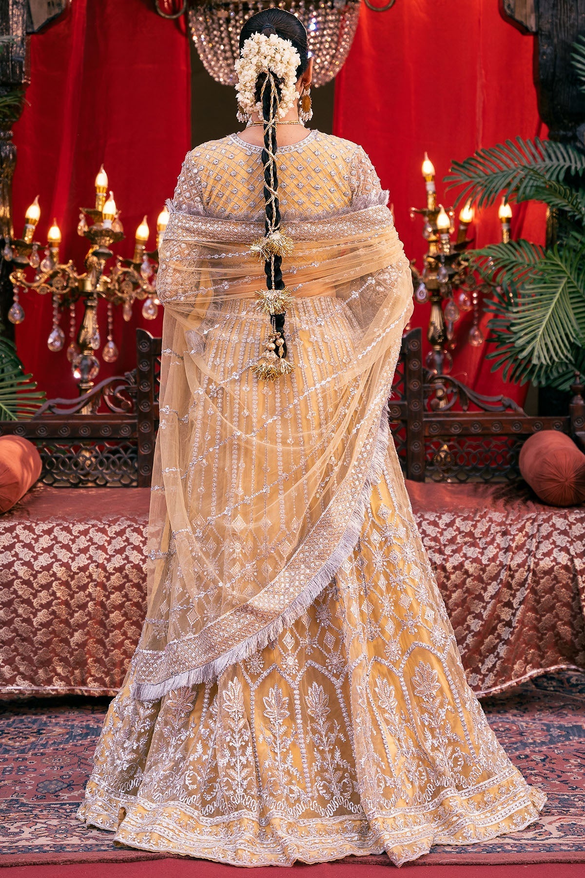 Motifz | EMBROIDERED SILK NET | 4826-OMAIRA - House Of Hania