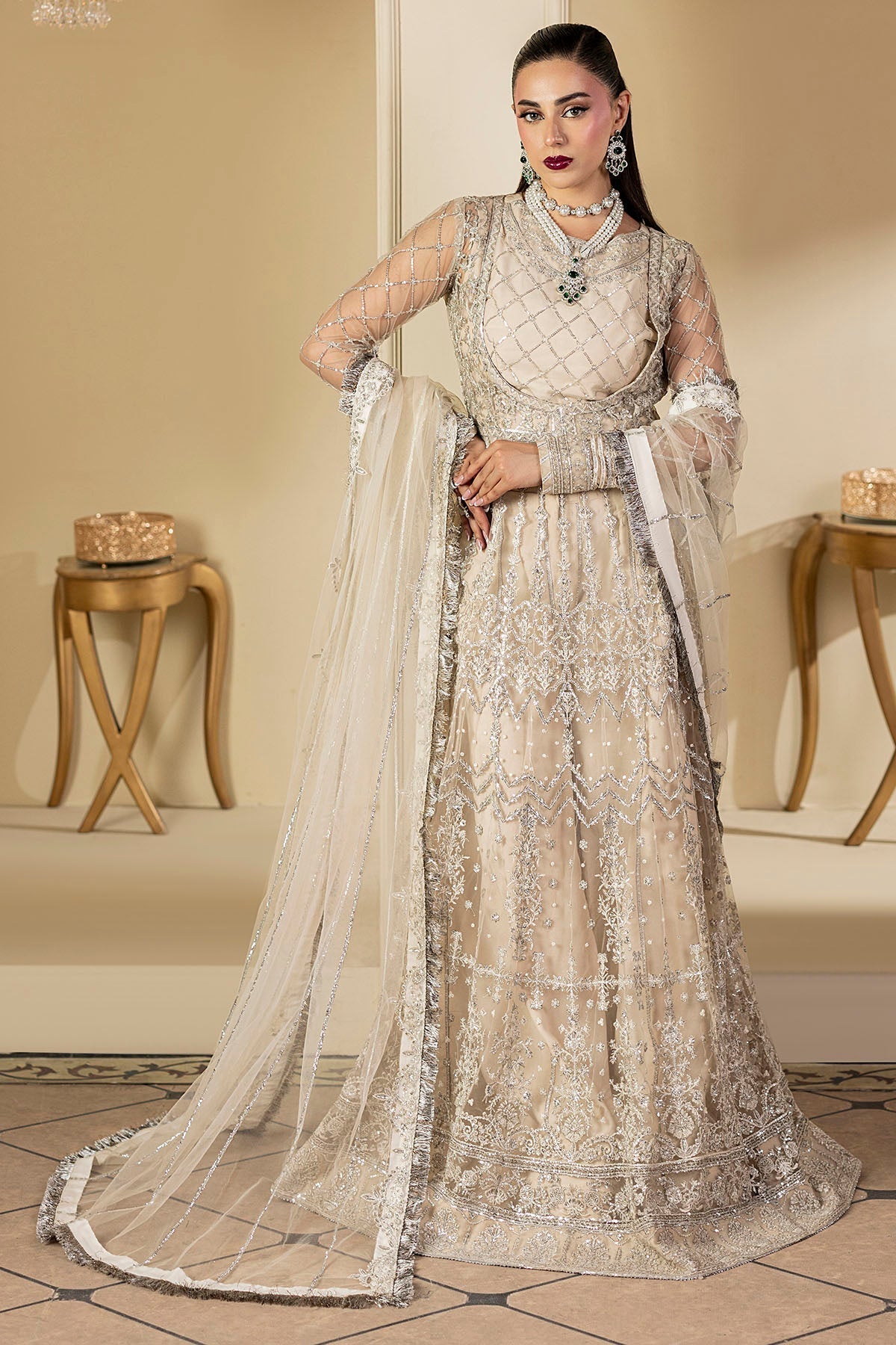 Motifz | Luxury Formal | 5131-DOVE - House Of Hania