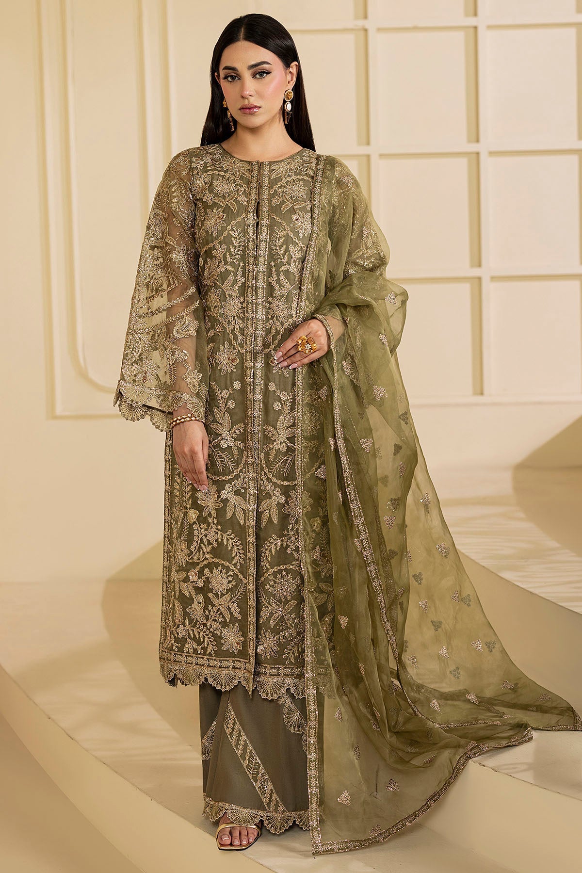 Motifz | Luxury Formal | 5137-GREEN - House Of Hania