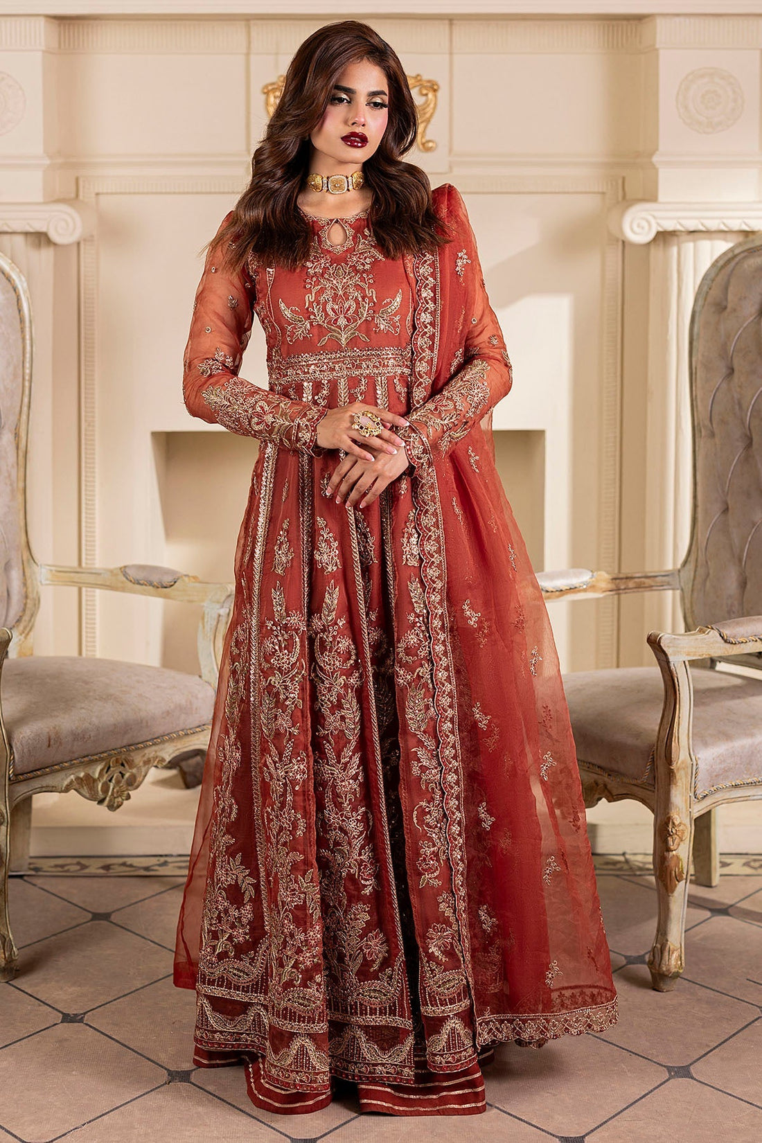 Motifz | Luxury Formal | 5139-BRANDY - House Of Hania