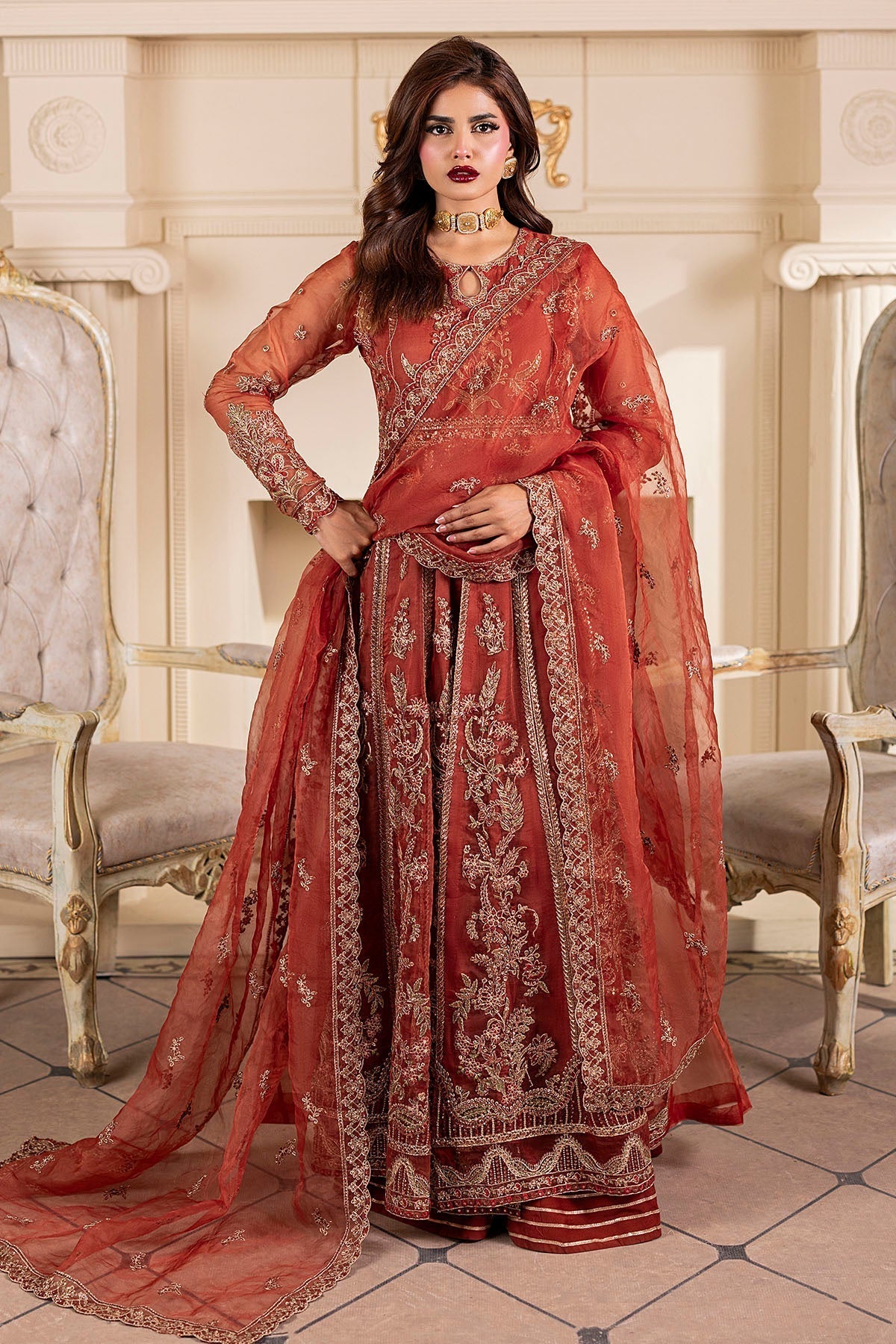 Motifz | Luxury Formal | 5139-BRANDY - House Of Hania