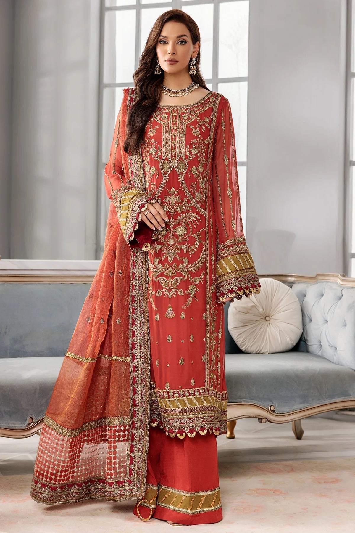 Motifz | Premium Embroidered Formals 24 | 3392 - House Of Hania