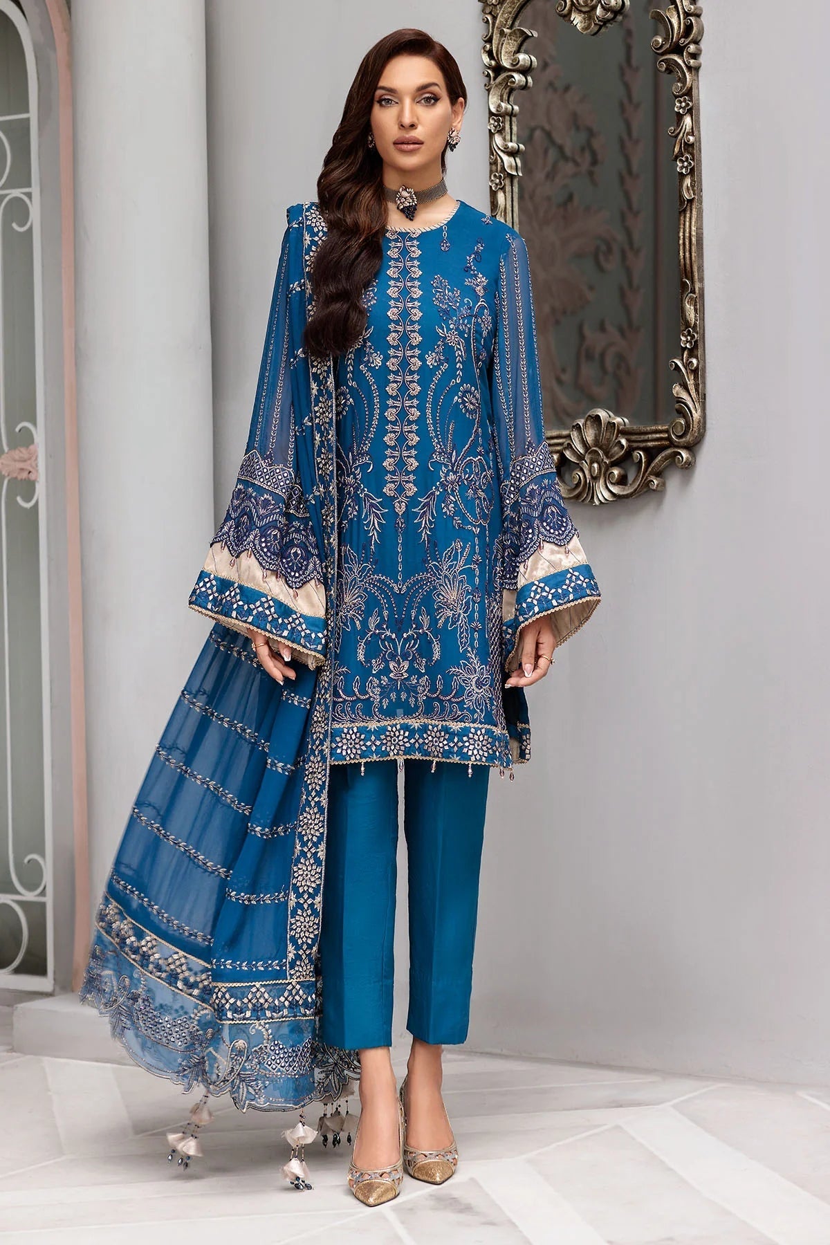 Motifz | Premium Embroidered Formals 24 | 3395 - House Of Hania