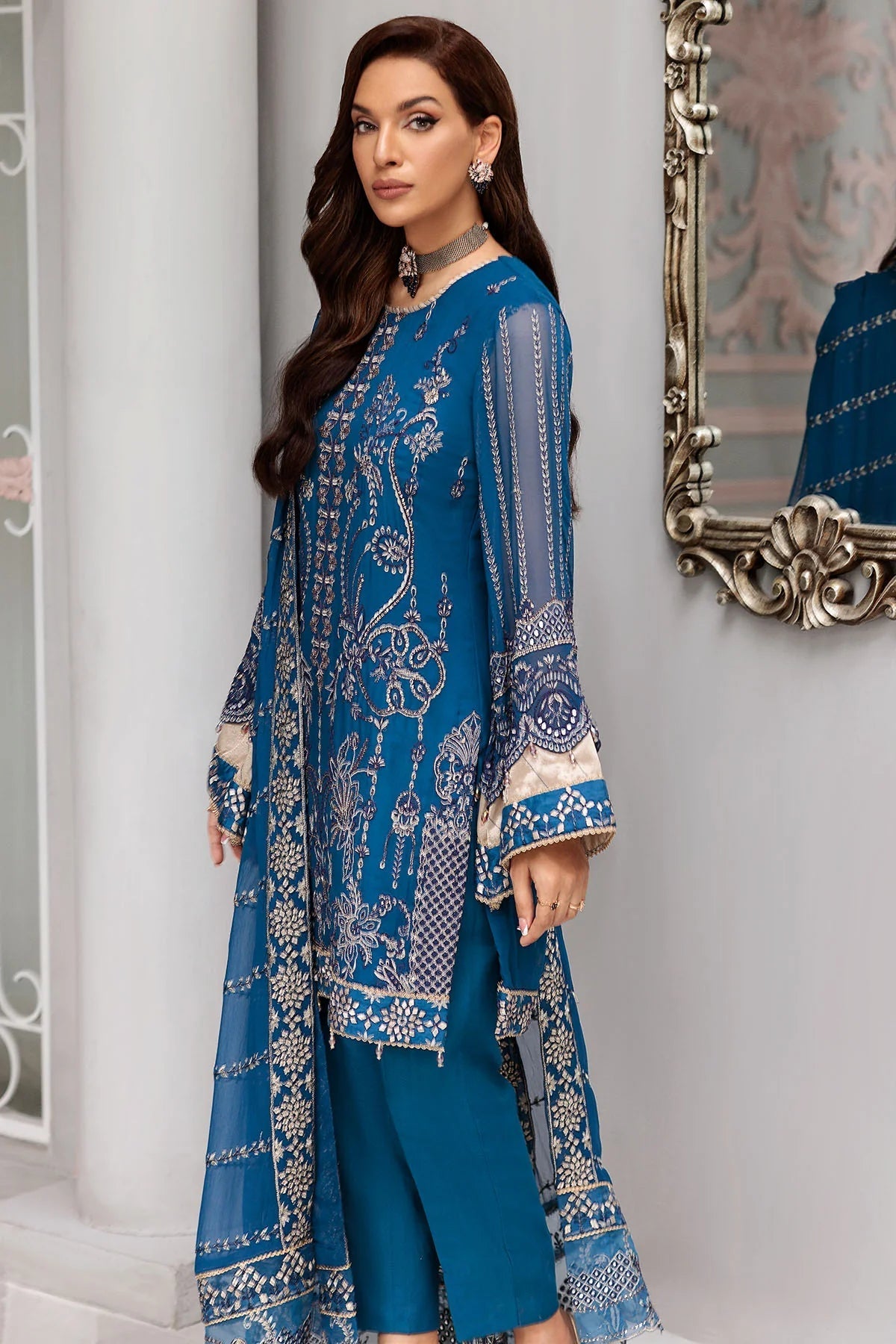 Motifz | Premium Embroidered Formals 24 | 3395 - House Of Hania