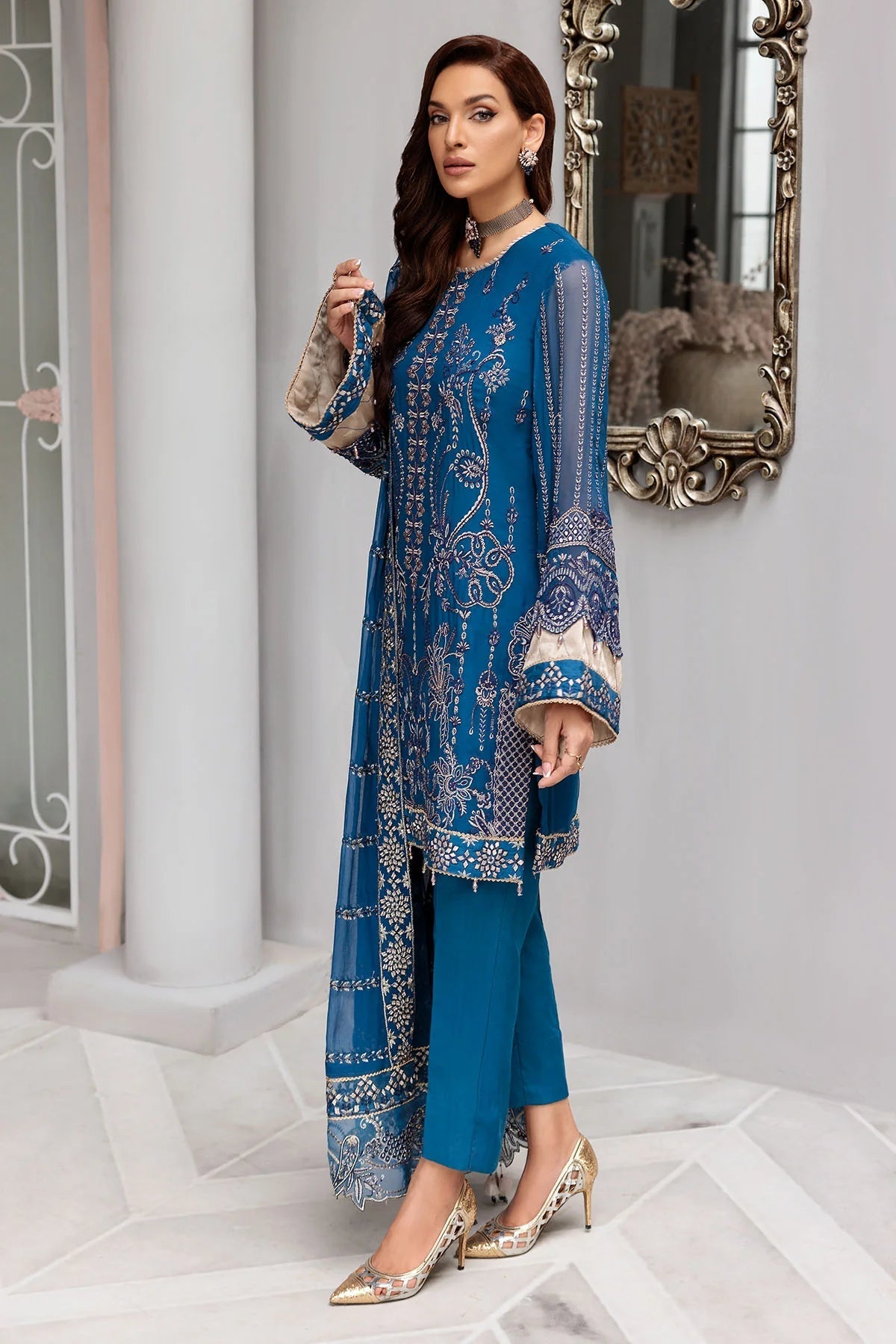 Motifz | Premium Embroidered Formals 24 | 3395 - House Of Hania