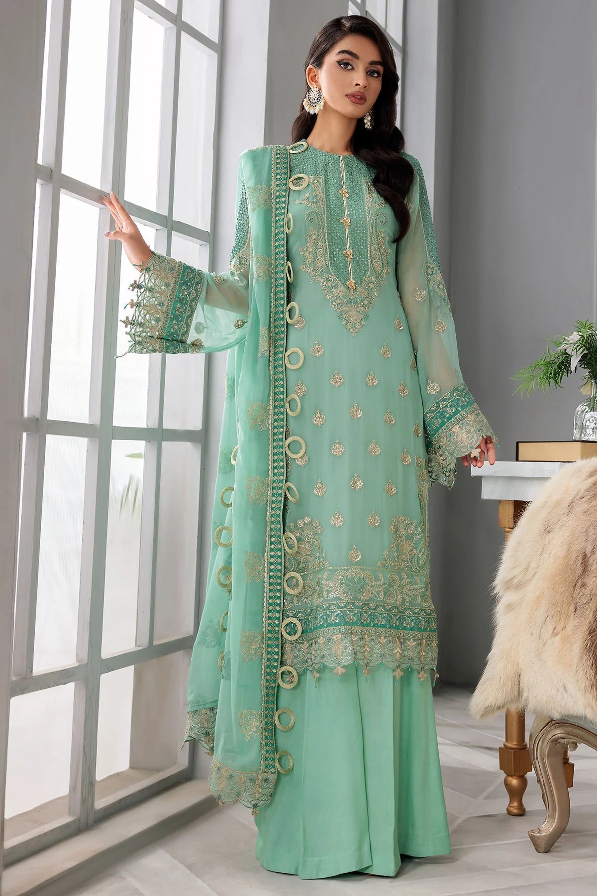 Motifz | Premium Embroidered Formals 24 | 3396 - House Of Hania