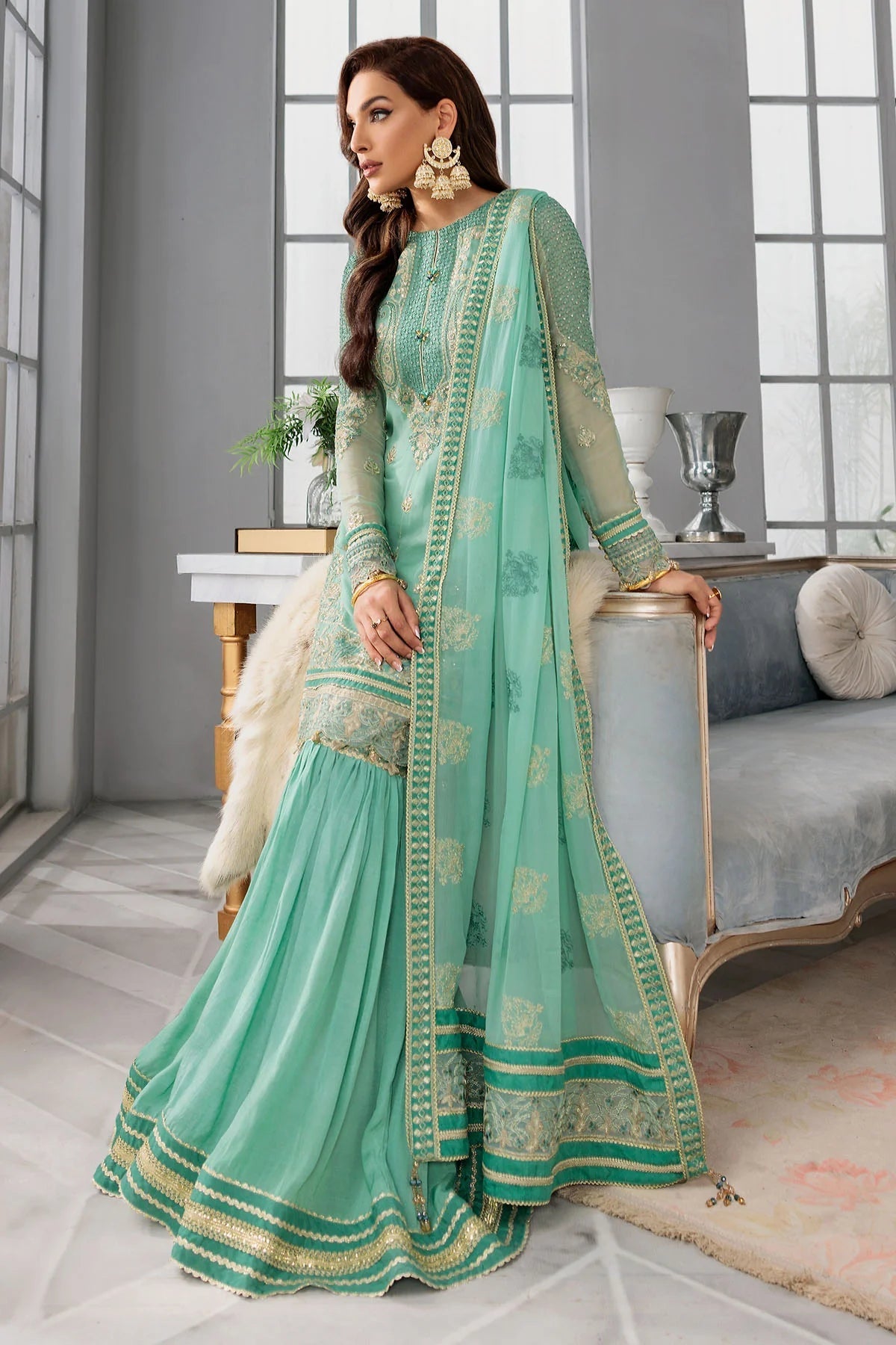 Motifz | Premium Embroidered Formals 24 | 3396 - House Of Hania
