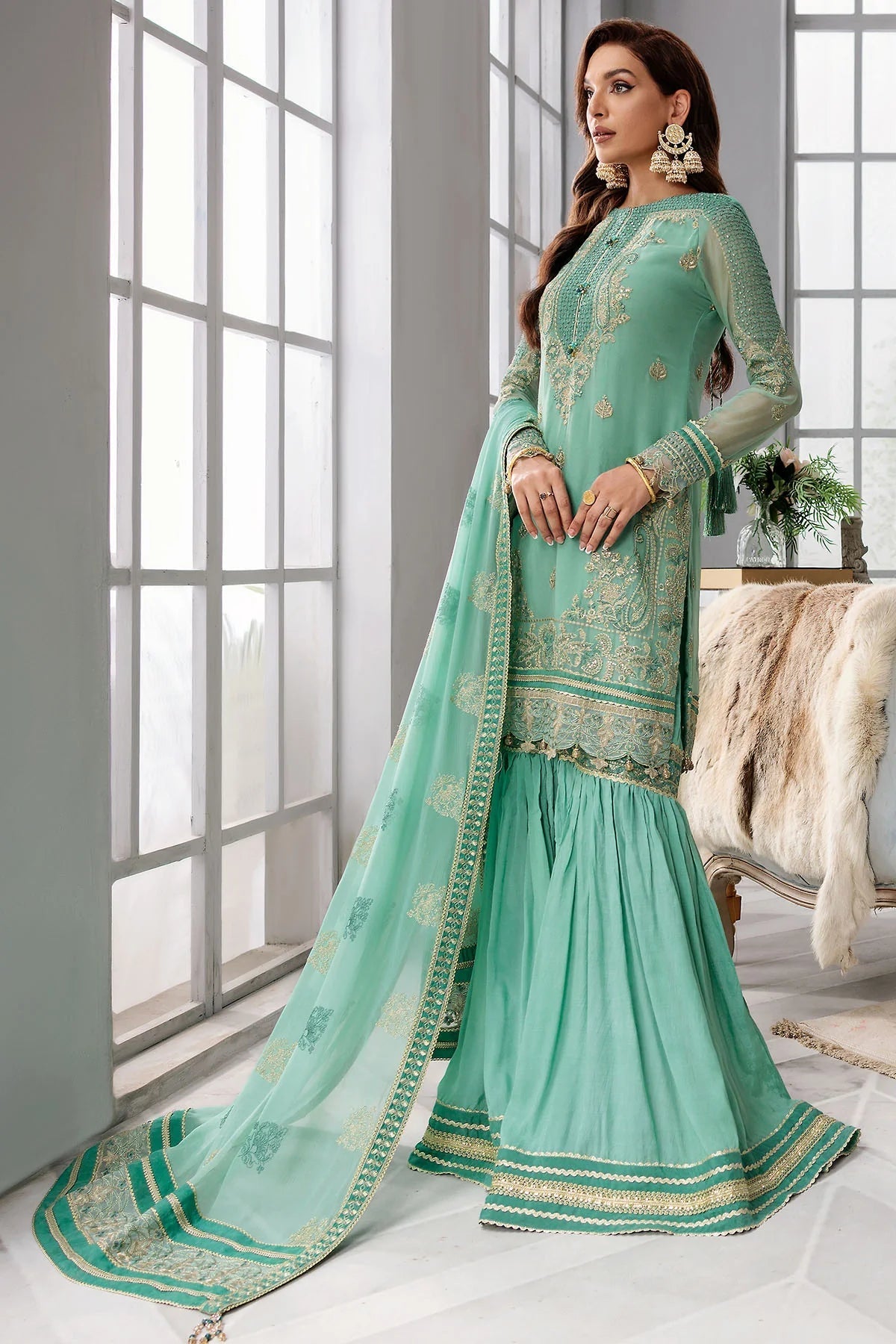 Motifz | Premium Embroidered Formals 24 | 3396 - House Of Hania