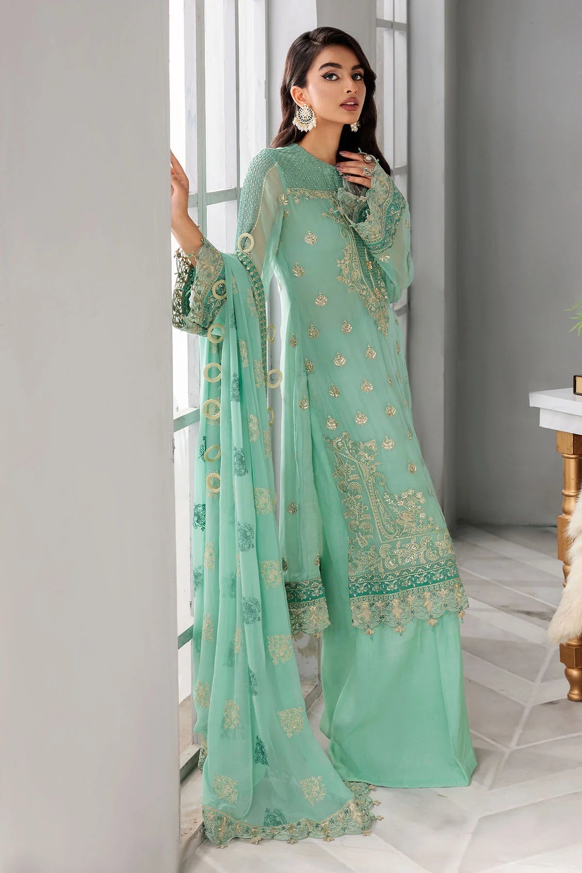 Motifz | Premium Embroidered Formals 24 | 3396 - House Of Hania