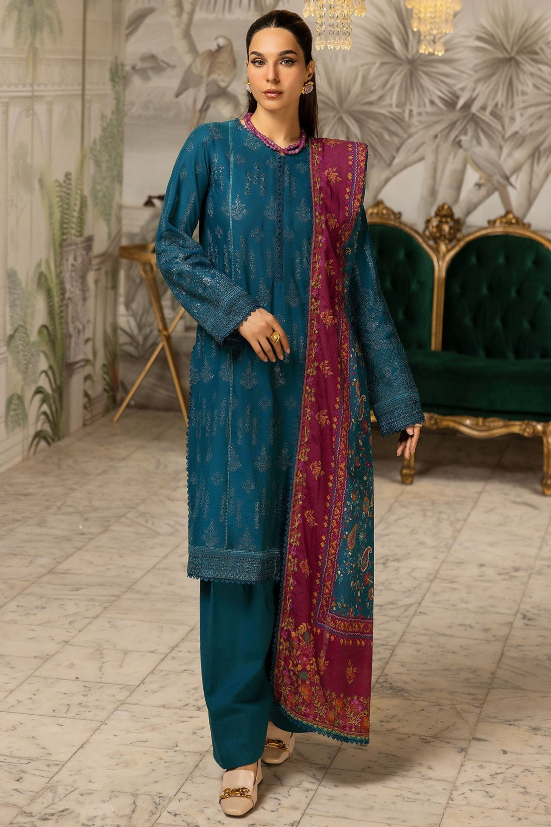 Motifz | Premium Khaddar | 4995-AIFA - House Of Hania