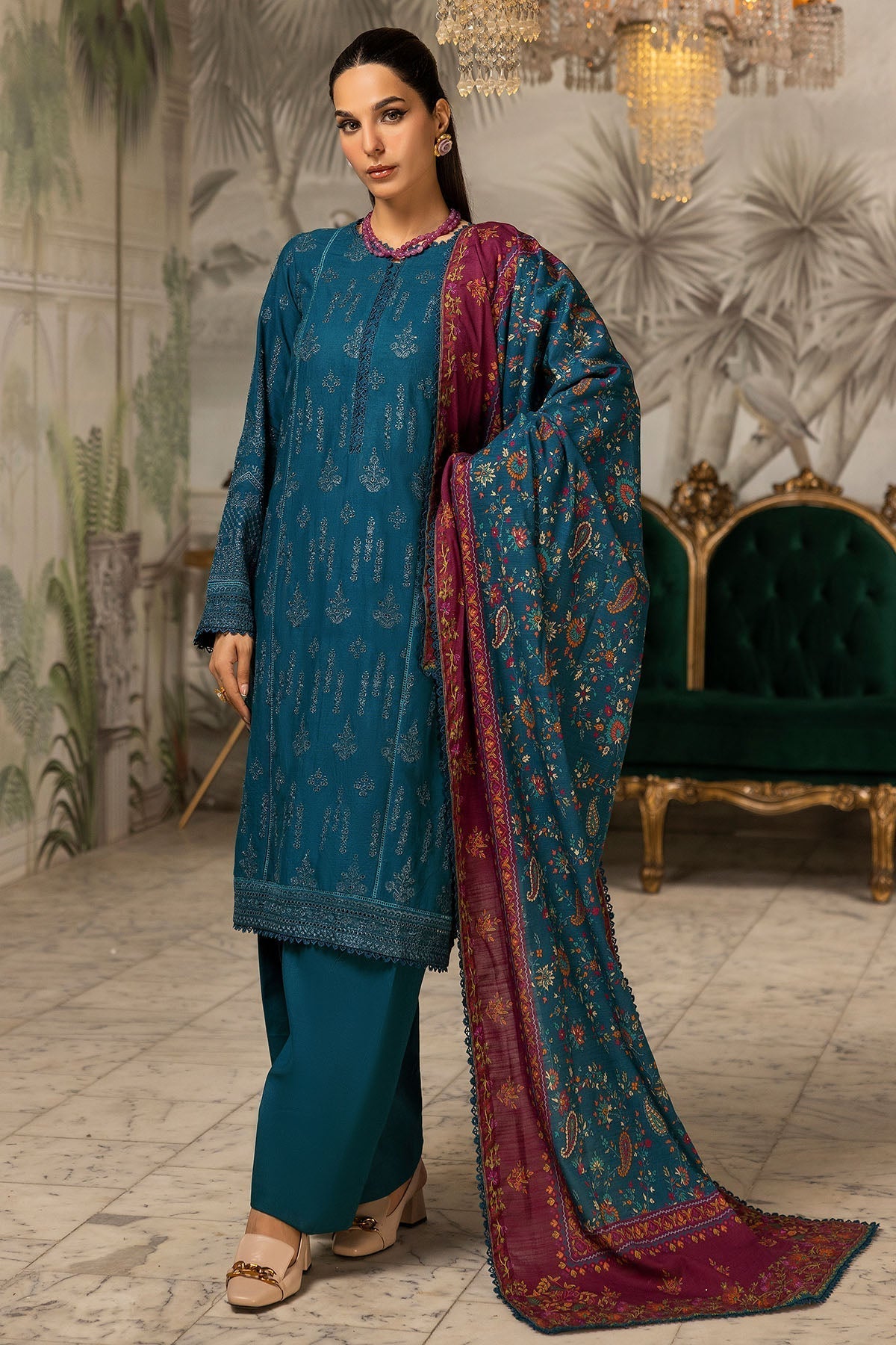 Motifz | Premium Khaddar | 4995-AIFA - House Of Hania