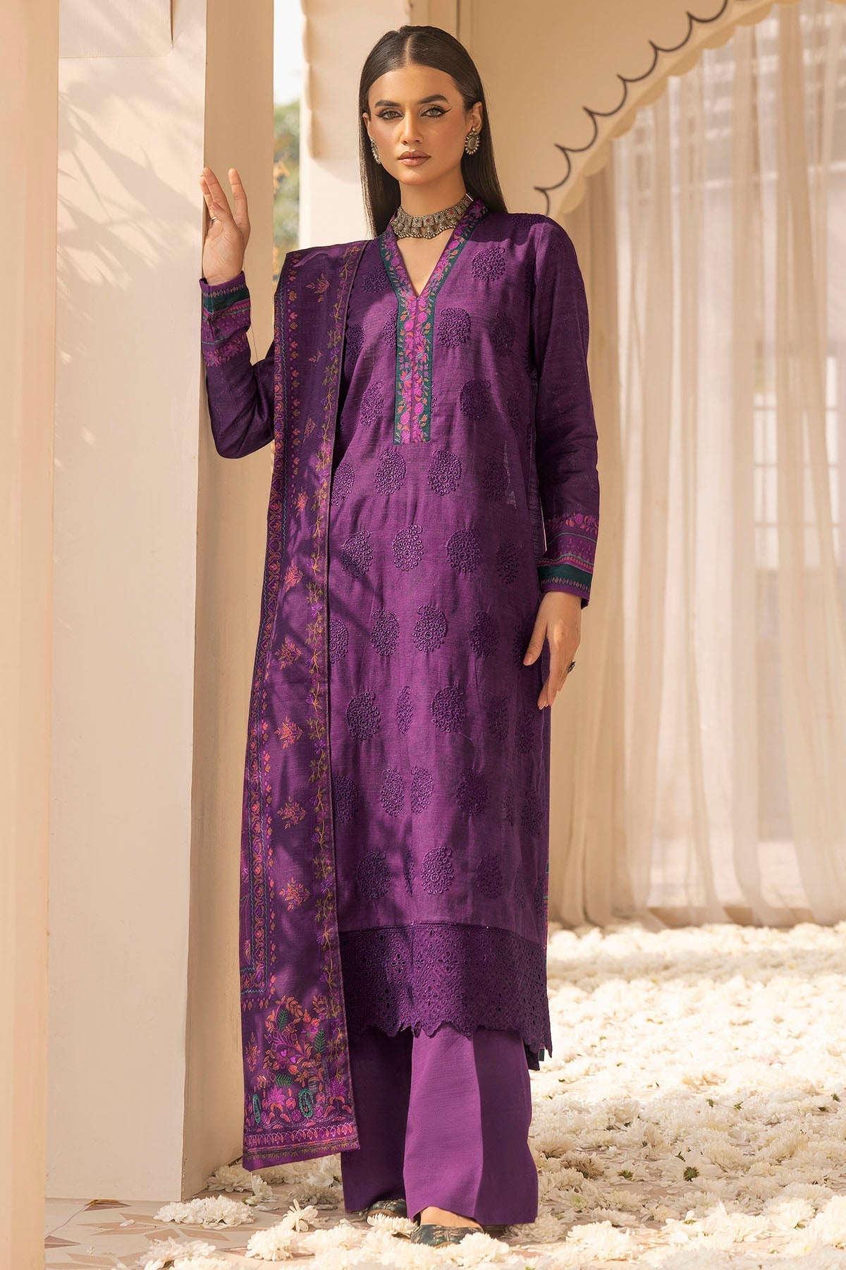 Motifz | Premium Khaddar | 5023-URSHIA - House Of Hania